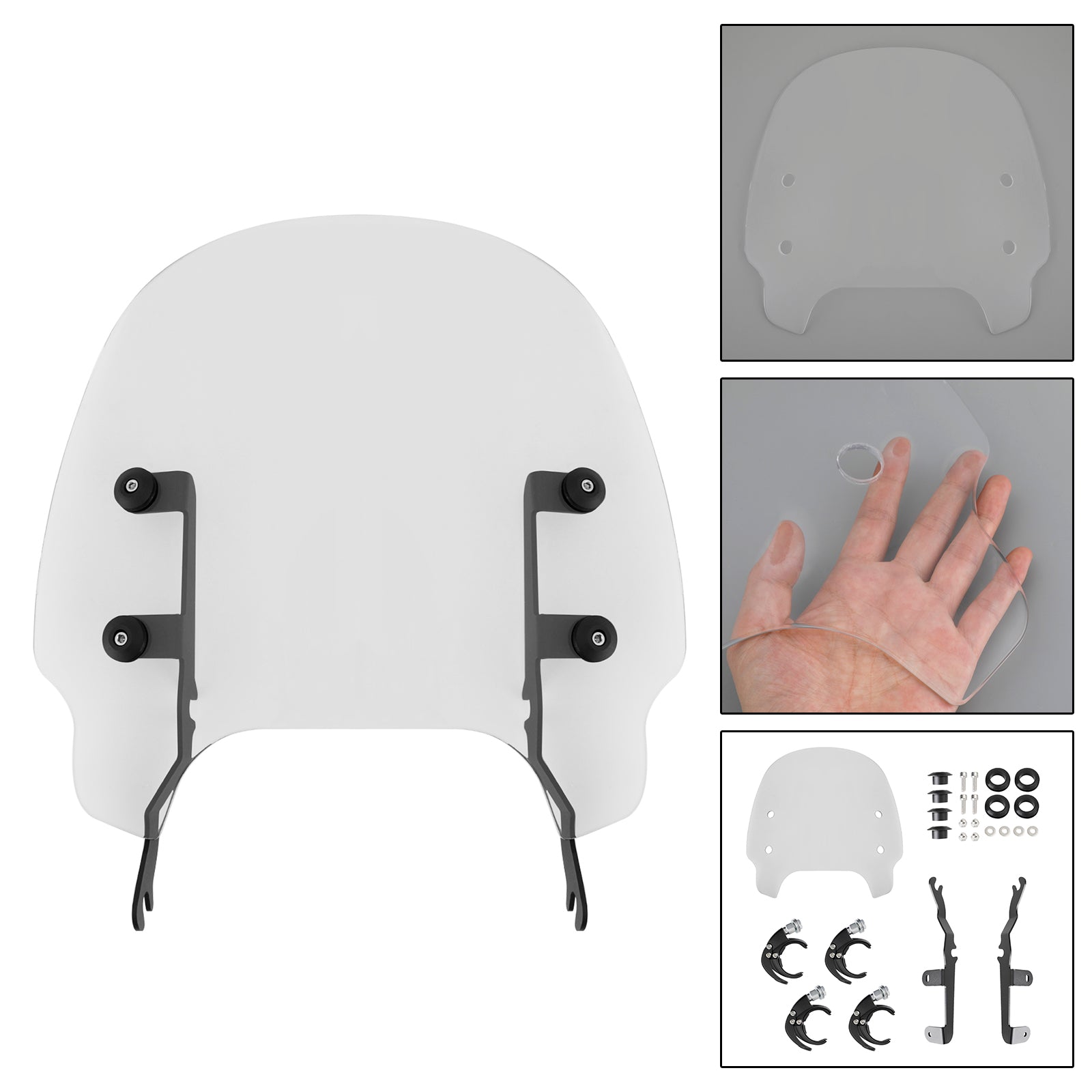 ABS motorsykkel frontrute vindskjerm passer for Sportster S RH1250 2021-2022 Fedex Express