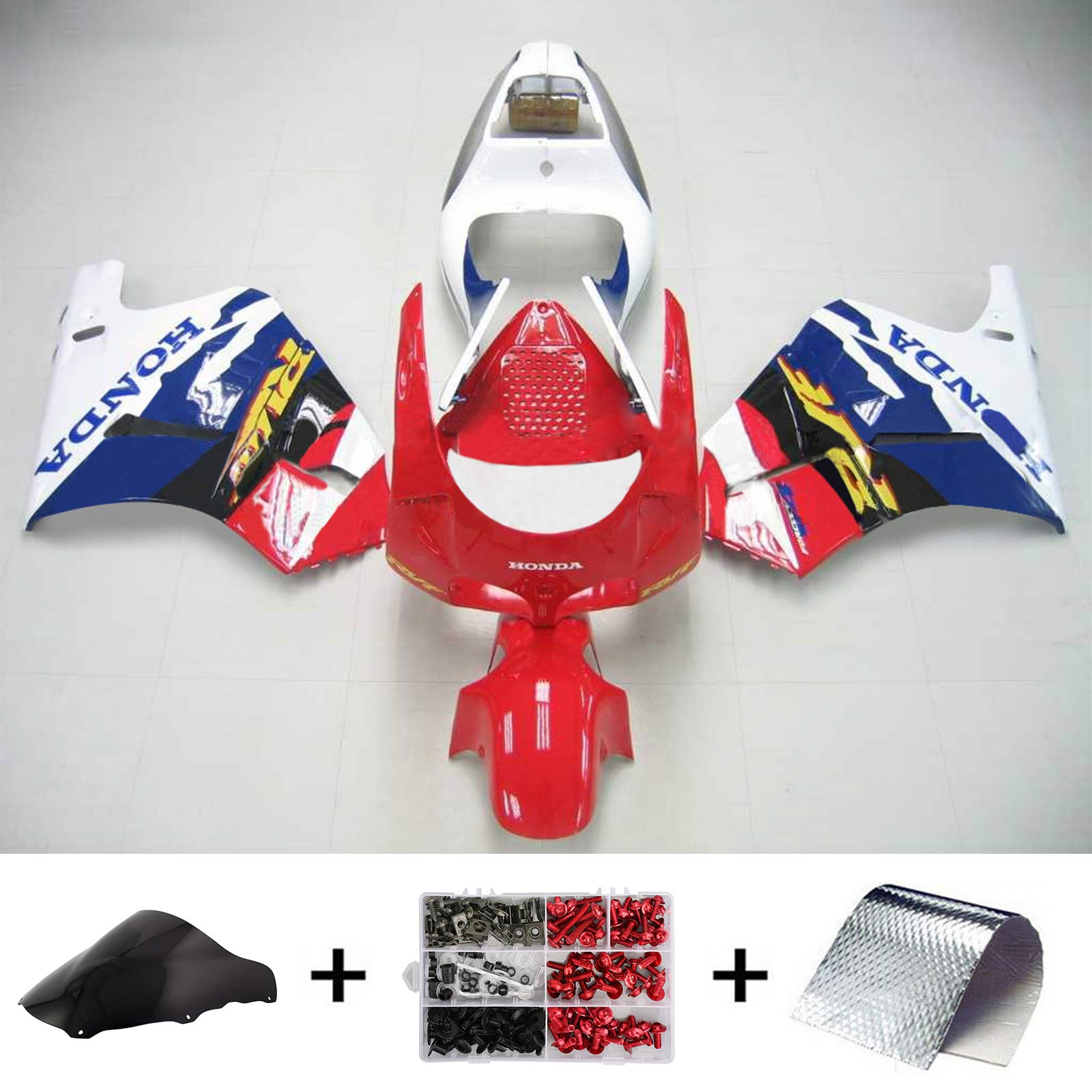 1994-1998 Honda RVF400 NC35 Amotopart Injection Fairing Kit Bodywork Plastic ABS #101