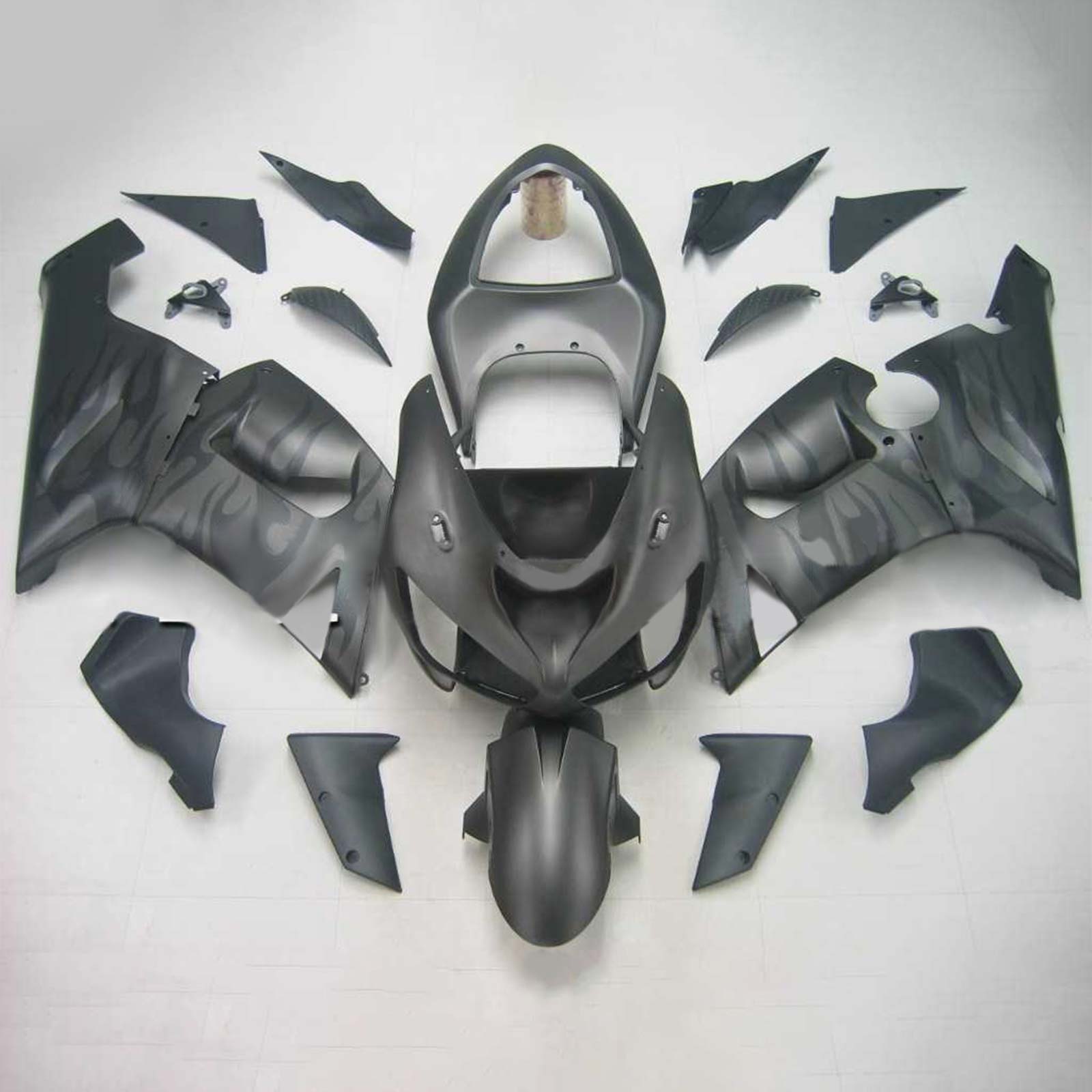 2005-2006 Kawasaki ZX6R 636 Amotopart Injection Fairing Kit Bodywork Plastic ABS #131