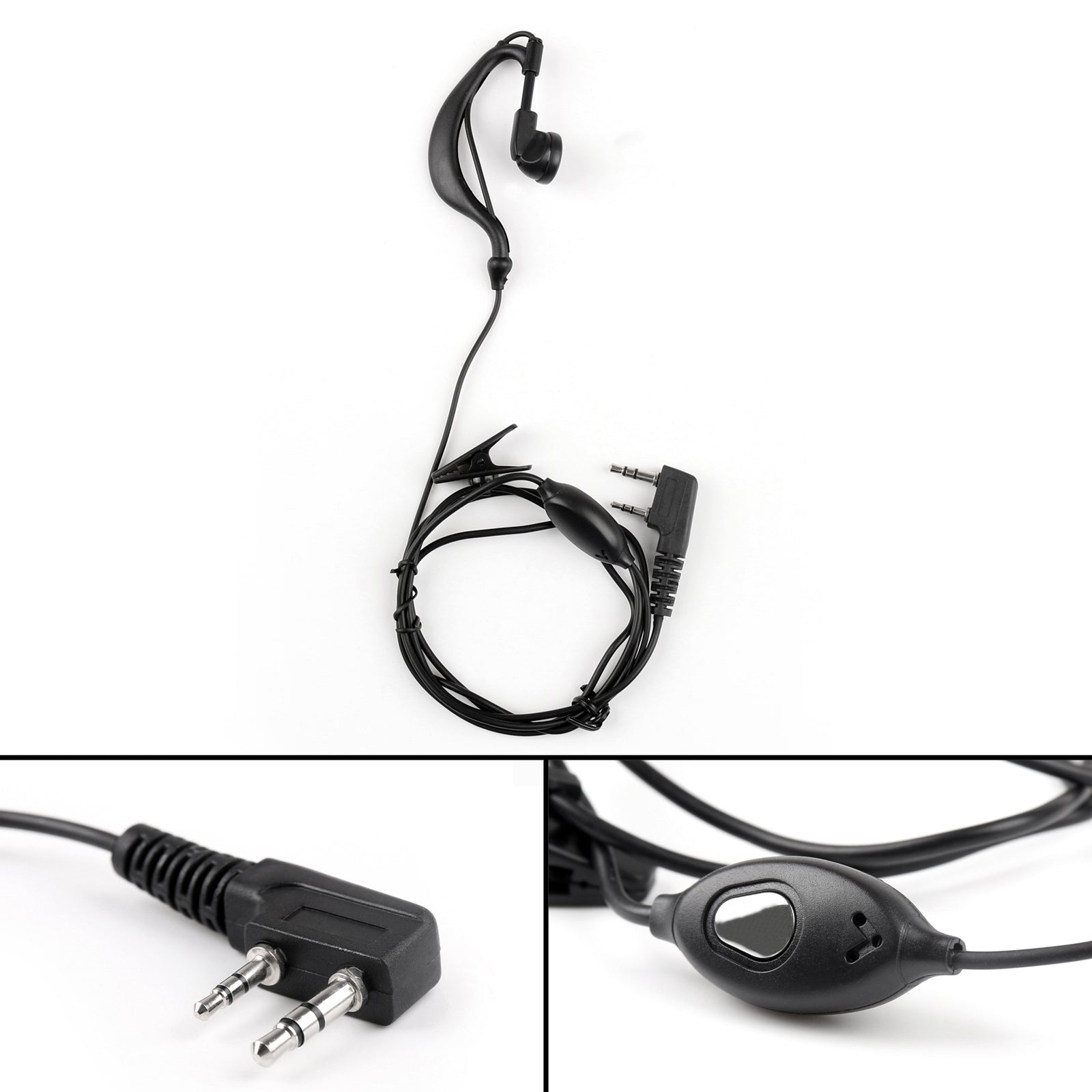 Baofeng Walkie Radio UV 5R BF 888s 5x Headset Earpiece Earphone 2 Pin Mic