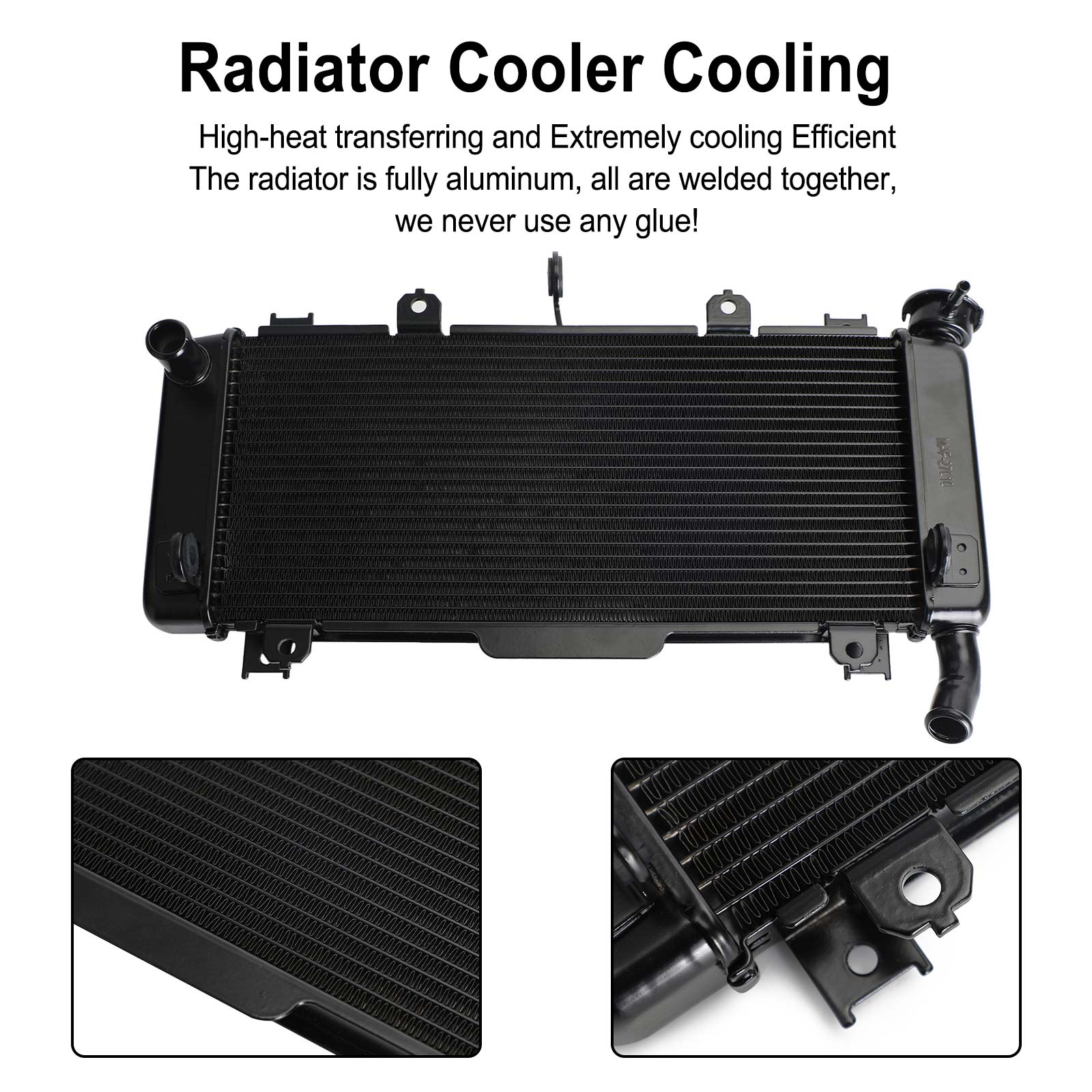 Radiator Koeler Koeling Geschikt Voor Kawasaki Ninja 650 Z650 ER650 2017-2021 Generiek