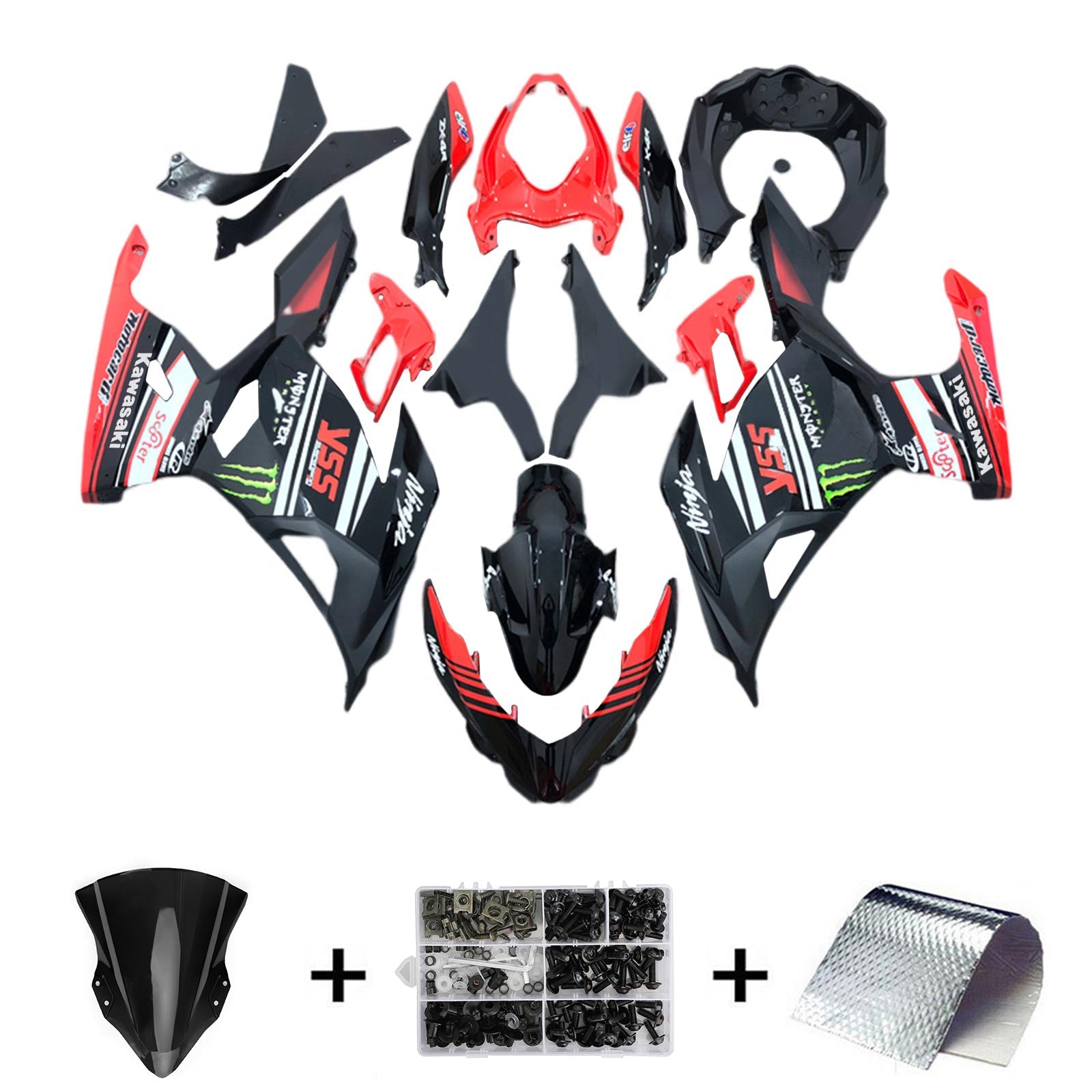 Kit de carenado Kawasaki EX400/Ninja400 2018-2024