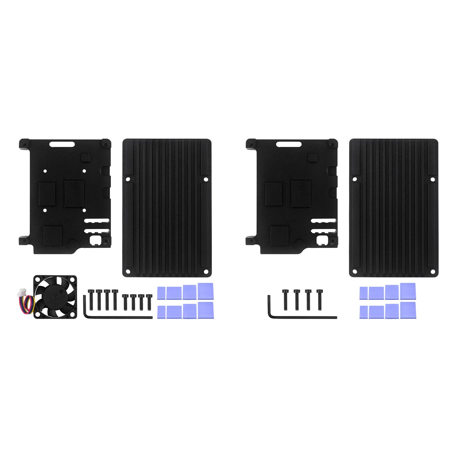 Metal Casing Raspberry pi5 Passive Cooling Aluminum Casing Optional Cooling Fan