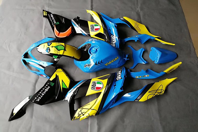 2009-2012 Kawasaki ZX6R 636 kåpesett Karosseri plast ABS