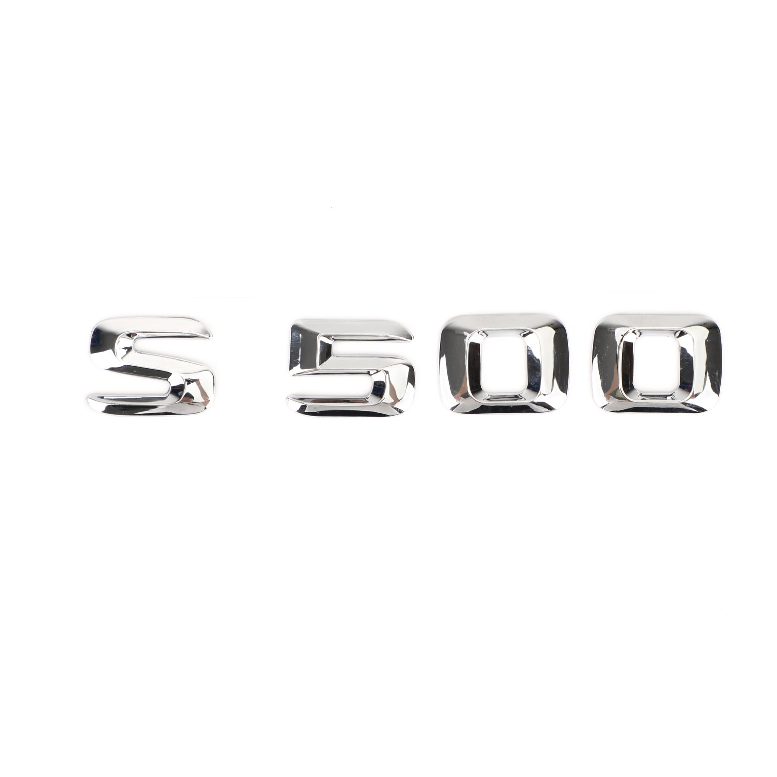 Rear Trunk Emblem Badge Nameplate Decal Letters Numbers Fit Mercedes S500 Chrome Generic