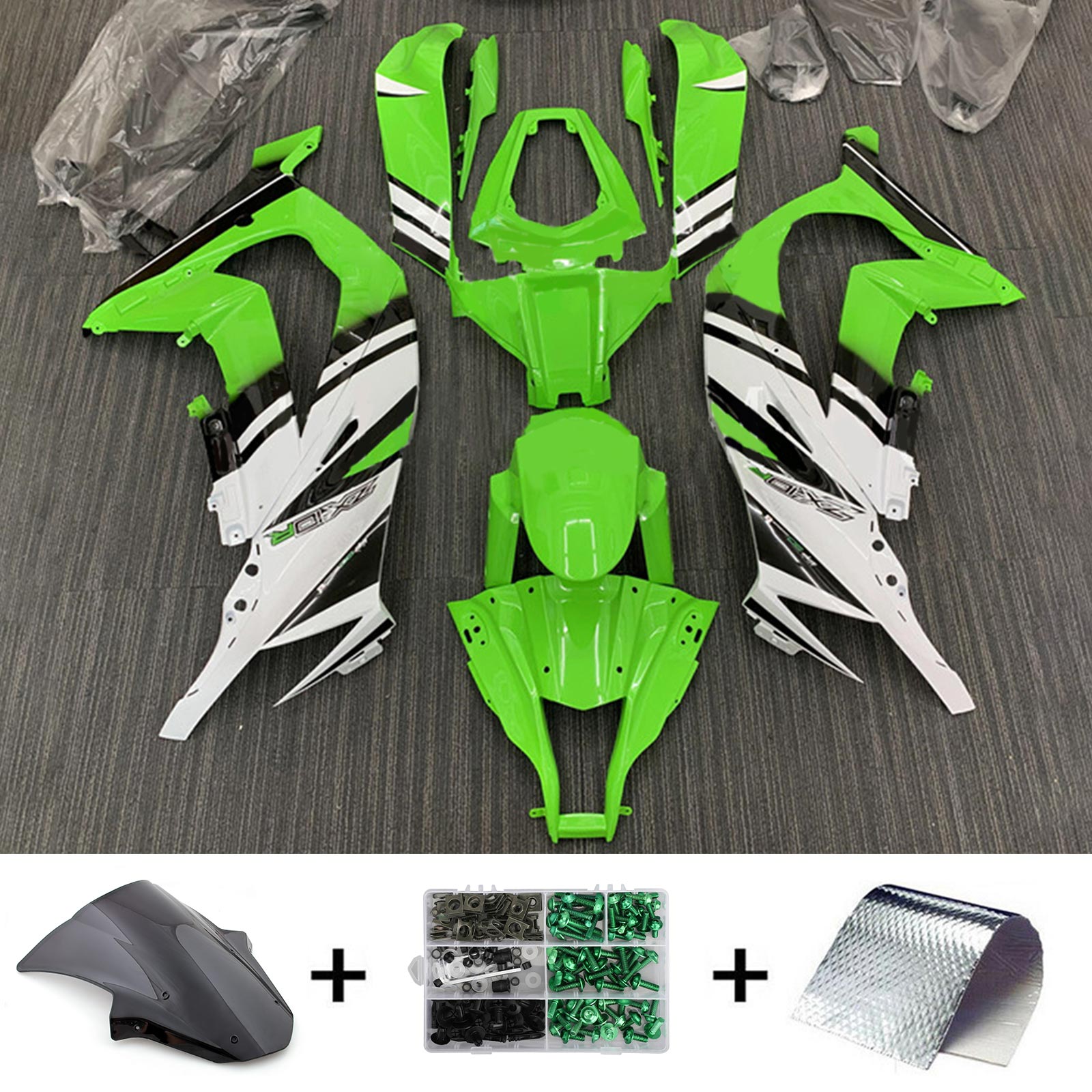 2011-2015 Kawasaki ZX10R Kit de carenado Carrocería Plástico ABS