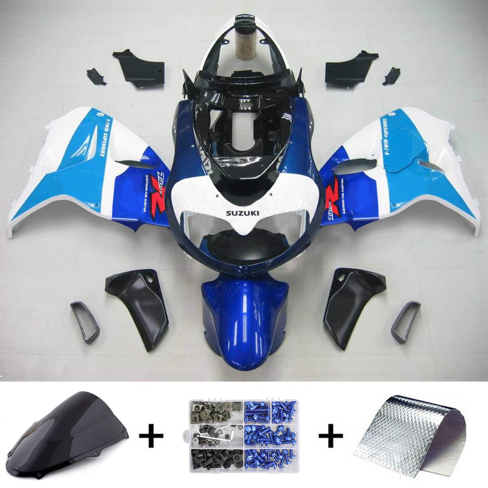 1998-2003 Suzuki TL1000R Amotopart Injection Fairing Kit Bodywork Plastic ABS #114