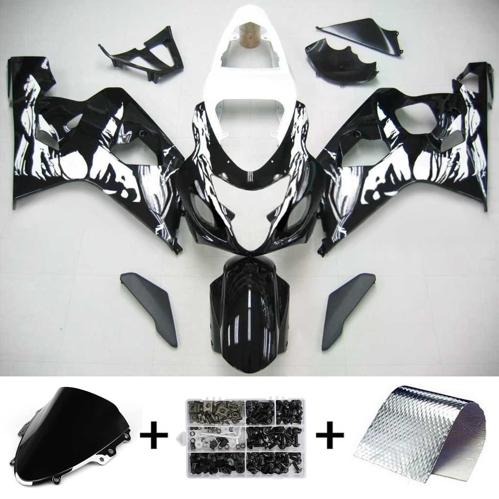 2004-2005 Suzuki GSXR 600/750 K4 Amotopart Injection Fairing Kit Bodywork Plastic ABS #113