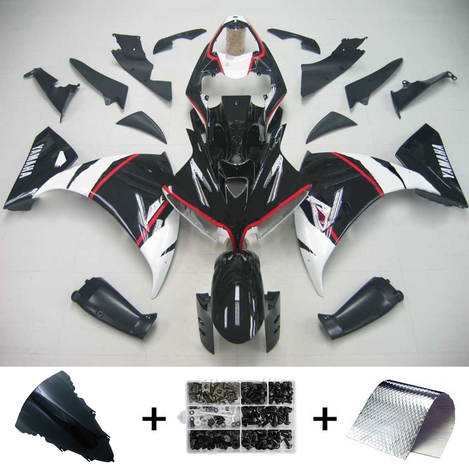 2009-2011 Yamaha YZF 1000 R1 Injectiekuipset Carrosserie Kunststof ABS #101