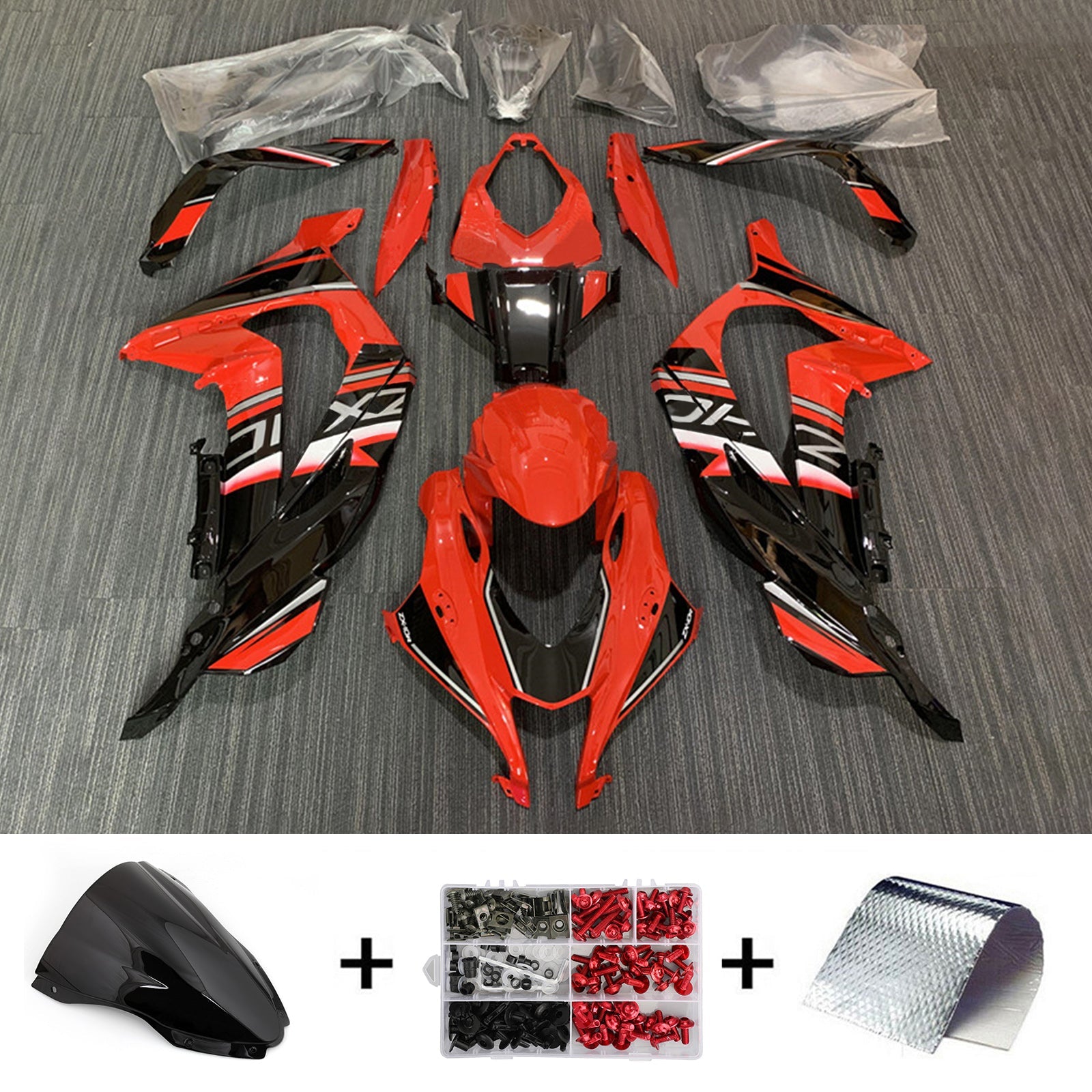 Kit de carenado de inyección Kawasaki ZX10R 2016-2020, carrocería de plástico ABS #145