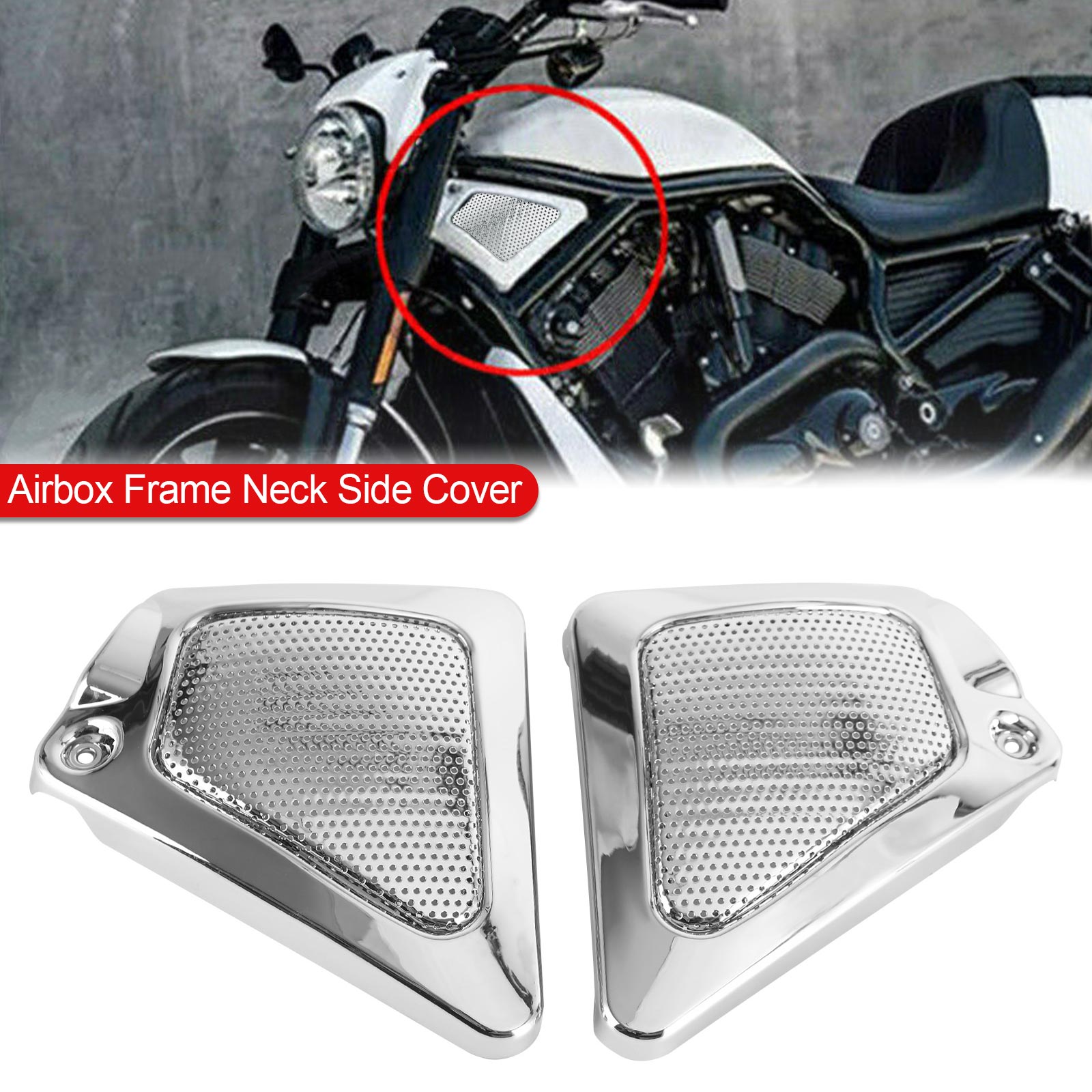 Airbox Frame Neck Side Cover For V-Rod VRSCA Screamin Night Rod Special Black