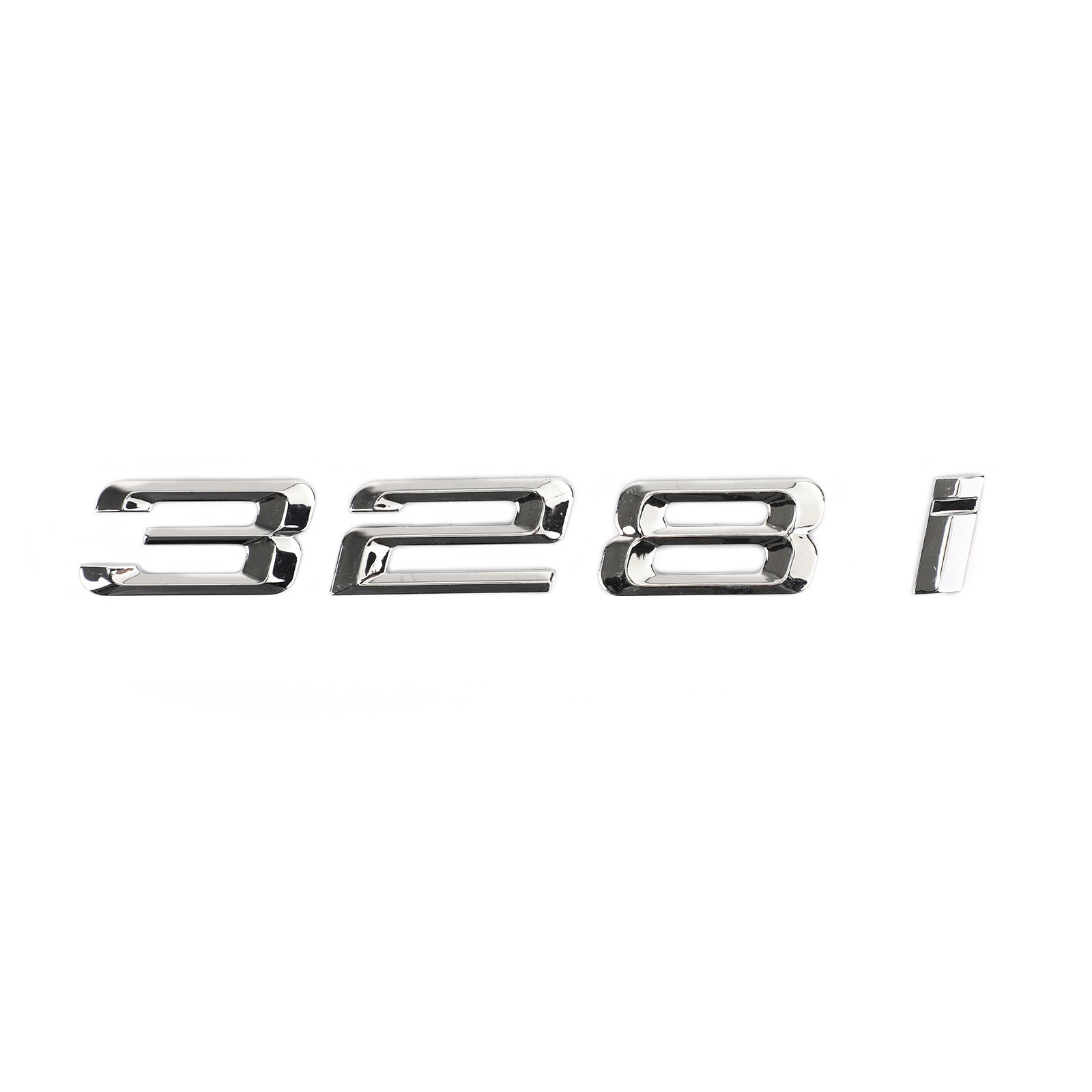 Rear Trunk Nameplate Badge Emblem Numbers Letter Decal 328 i Fit 328i Chrome Generic