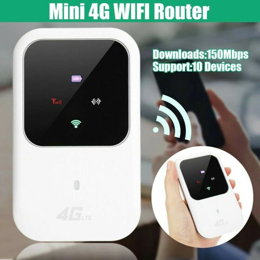 Routeur WiFi Portable 4G LTE sans fil débloqué, carte SIM, Modem MIFI, point d'accès