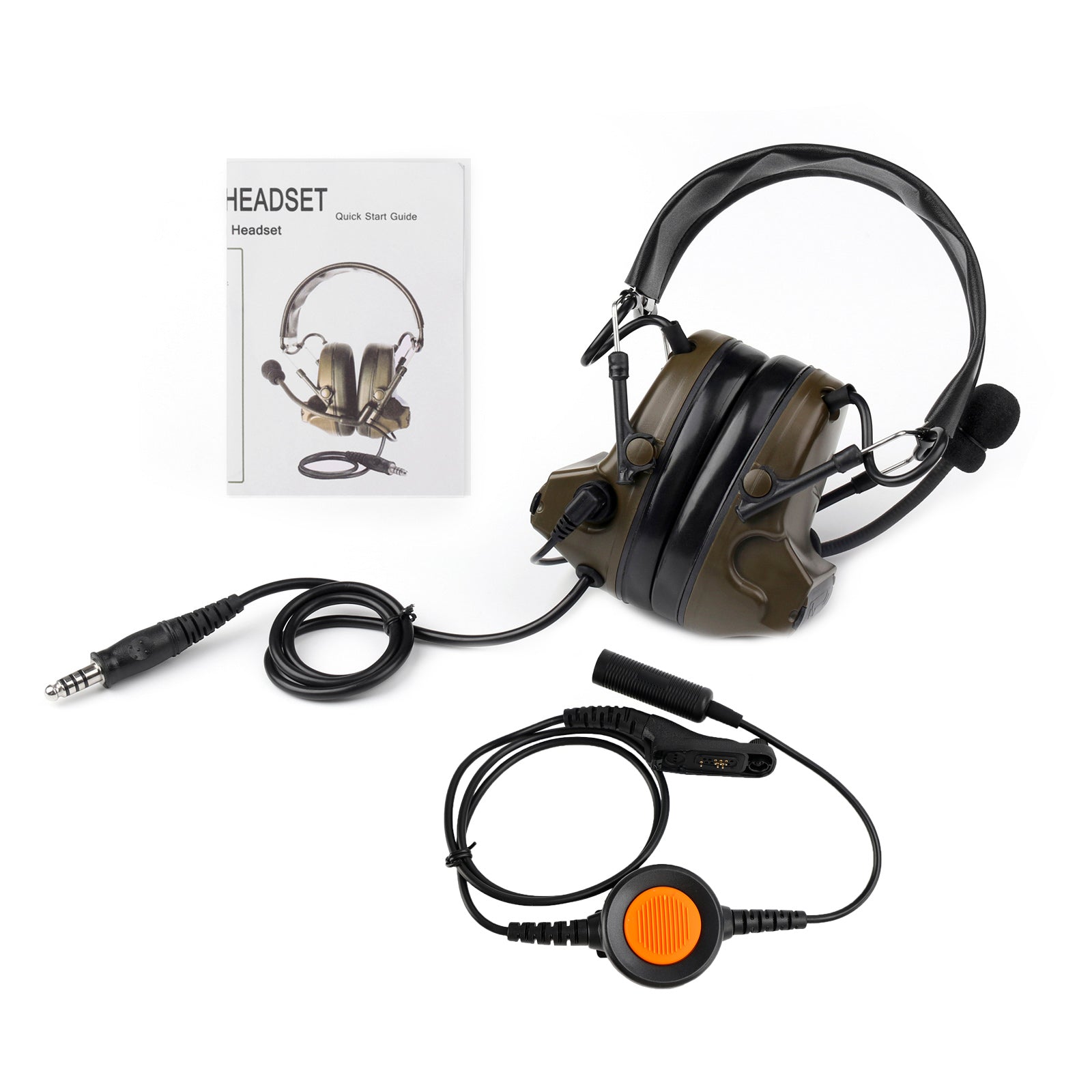 Casque tactique H50 à 6 broches, pour DP3400 DP3401 DP360 DGP4150 APX4000 U94 PTT Z