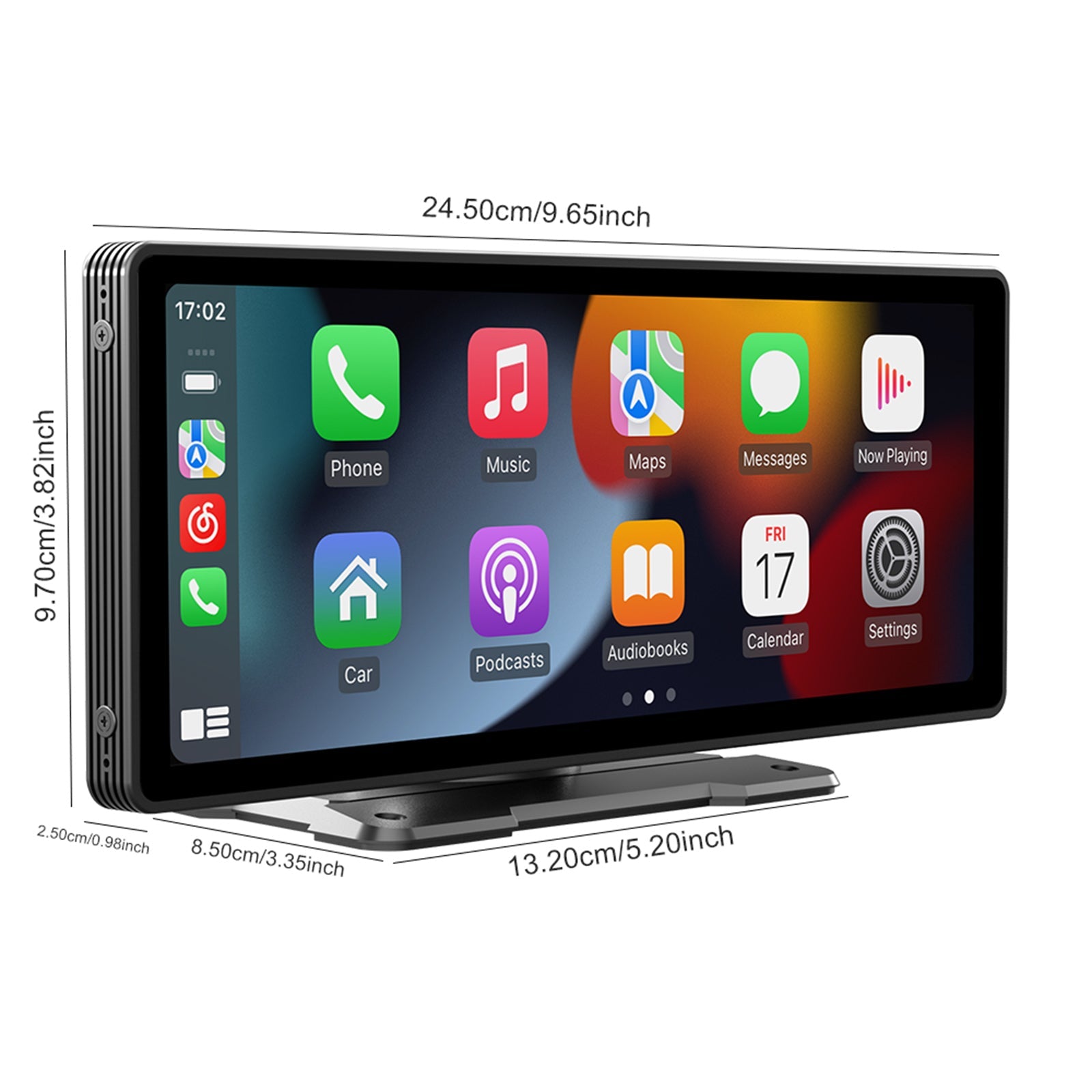 10,26 inch draadloze Carplay Bluetooth-stereoradio FM-auto-mp5-speler + 4 LED-camera