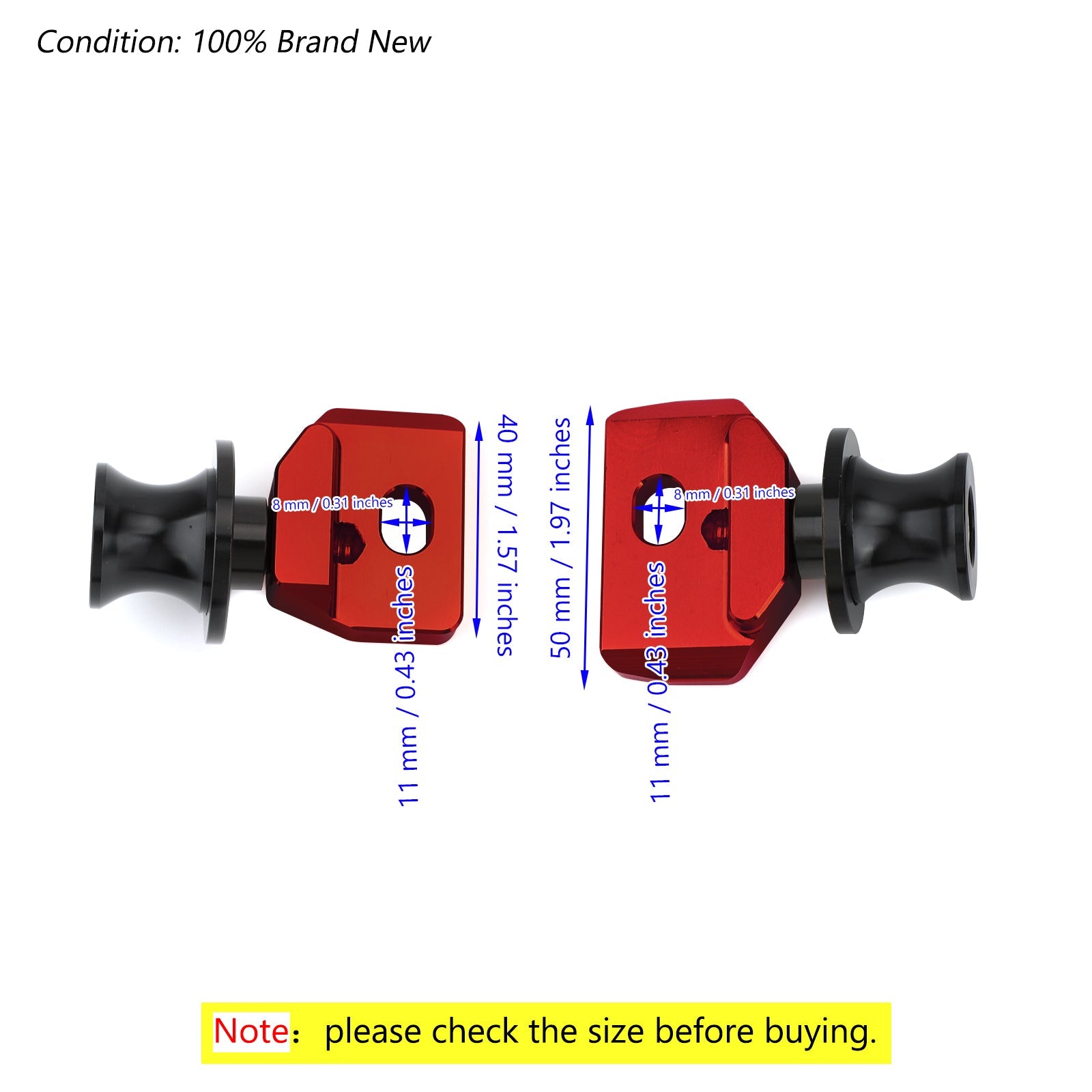 CNC kettingverstellerblok met standaardspoel voor Honda CB650R CBR650R 2019-2020 Generiek