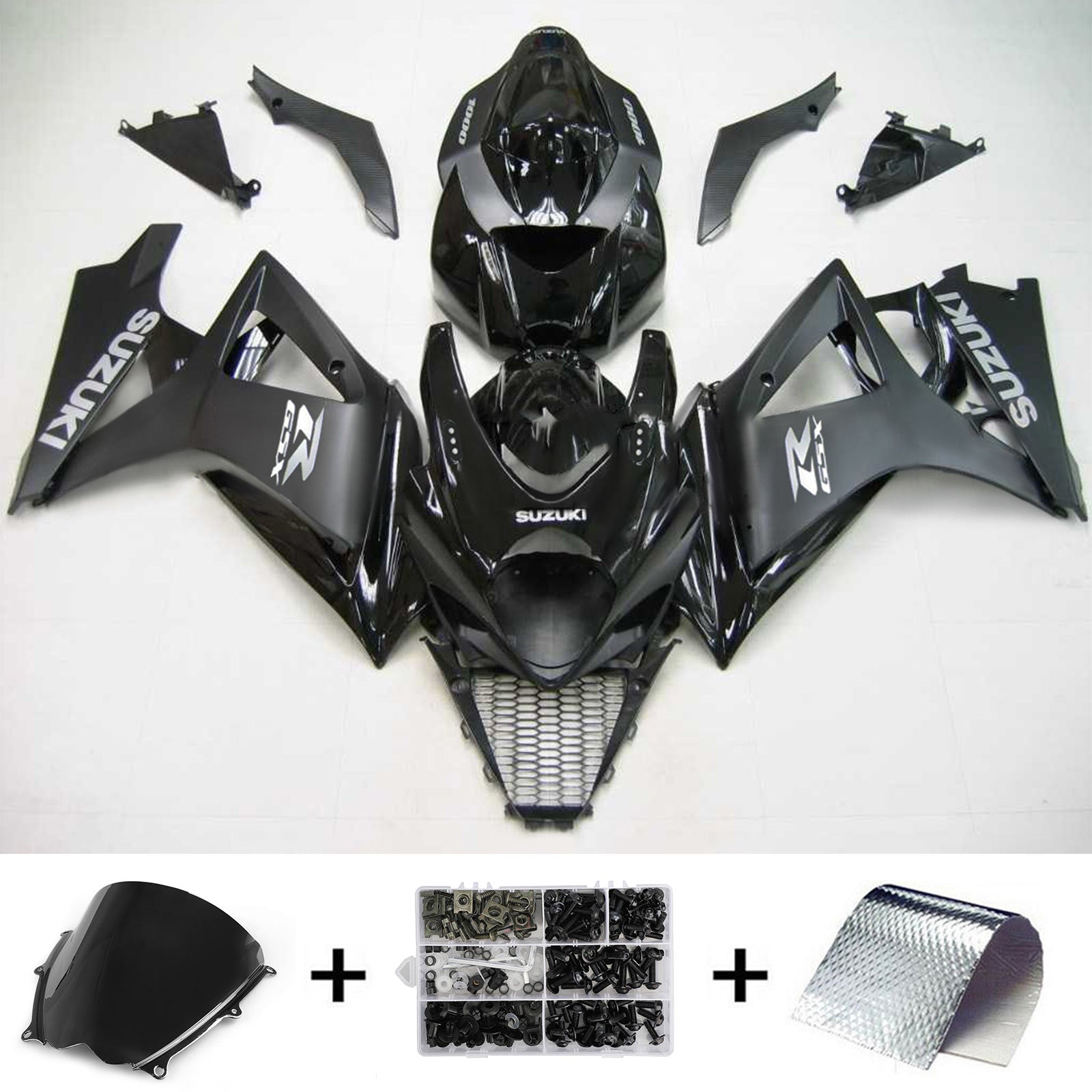 2007-2008 Suzuki GSXR1000 K7 Amotopart Injection Fairing Kit Bodywork Plastic ABS #123