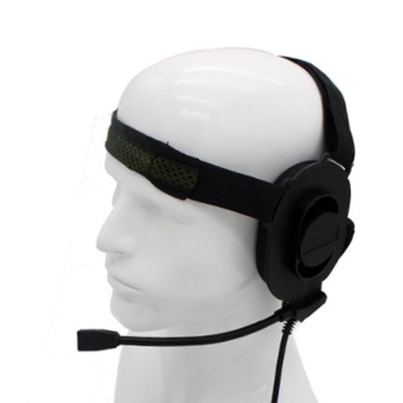 Waterdichte tactische op het hoofd gemonteerde headset geschikt voor BaoFeng BF-UV9Rplus BF-UV9R