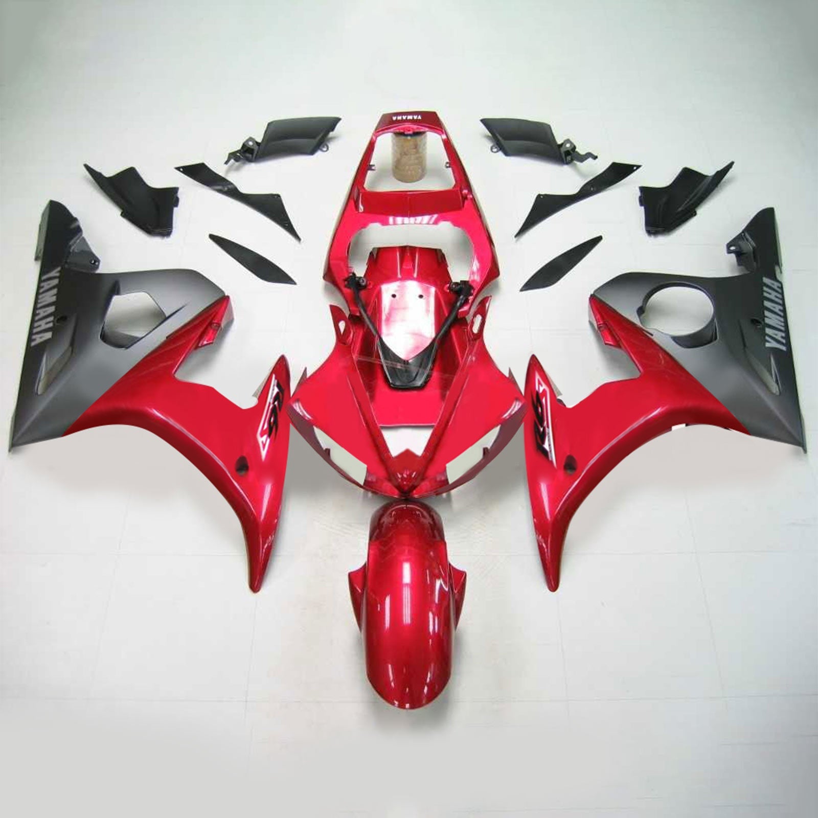 2005 Yamaha YZF 600 R6 Injection Fairing Kit Bodywork Plastic ABS #135