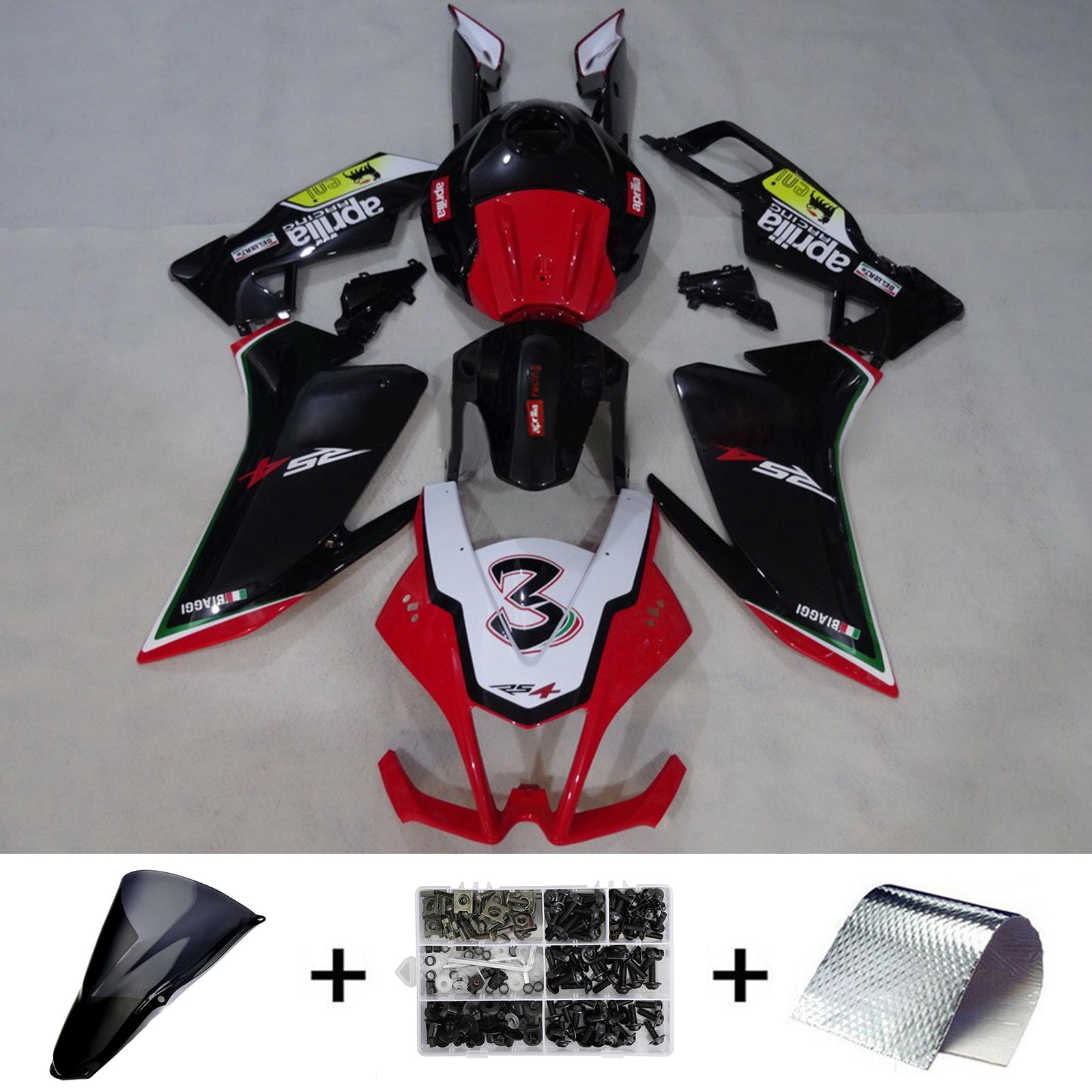 2012-2016 Aprilia RS4 125/50 Amotopart Injection Fairing Kit Bodywork #106