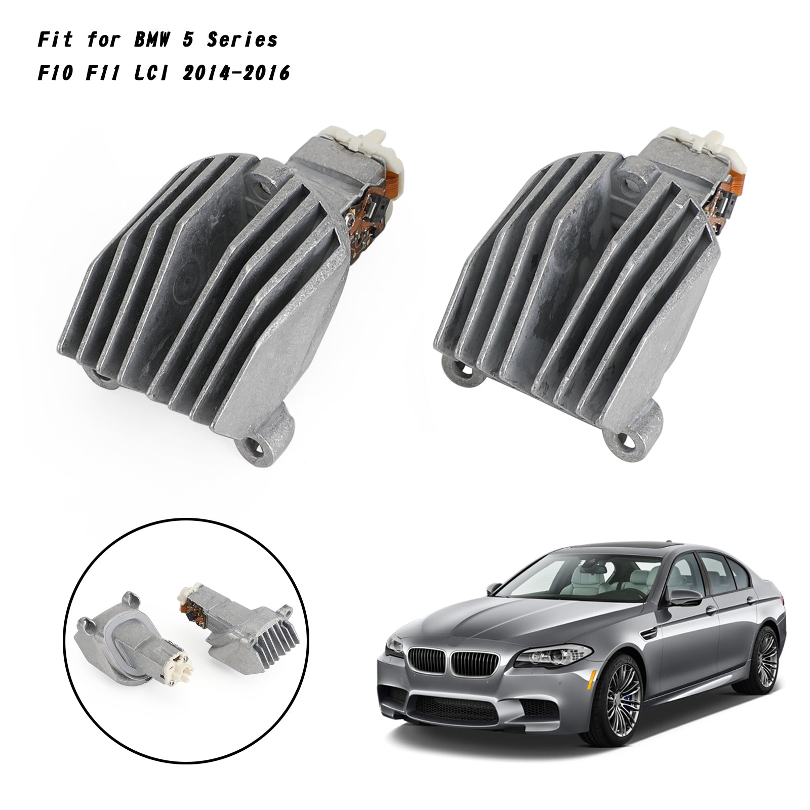 2 pièces BMW 550i 4.4L 2014-2016 Module LED DRL 63117343876