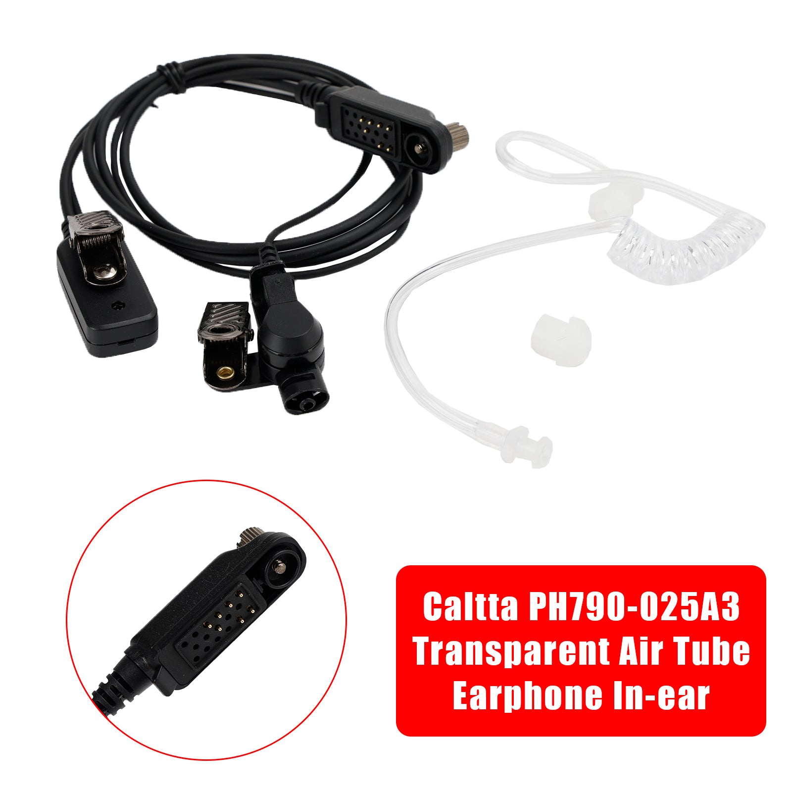 PH790-025A3 Walkie Talkie Transparante luchtbuis-headset Geschikt voor Caltta PH790