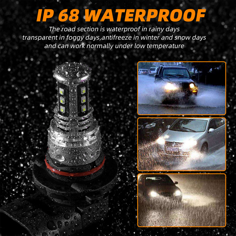 2400 Lumens Extremely Bright Newest 3570 H11 H8 H9 Led Fog Lights Only For  Drl Daytime Running Light