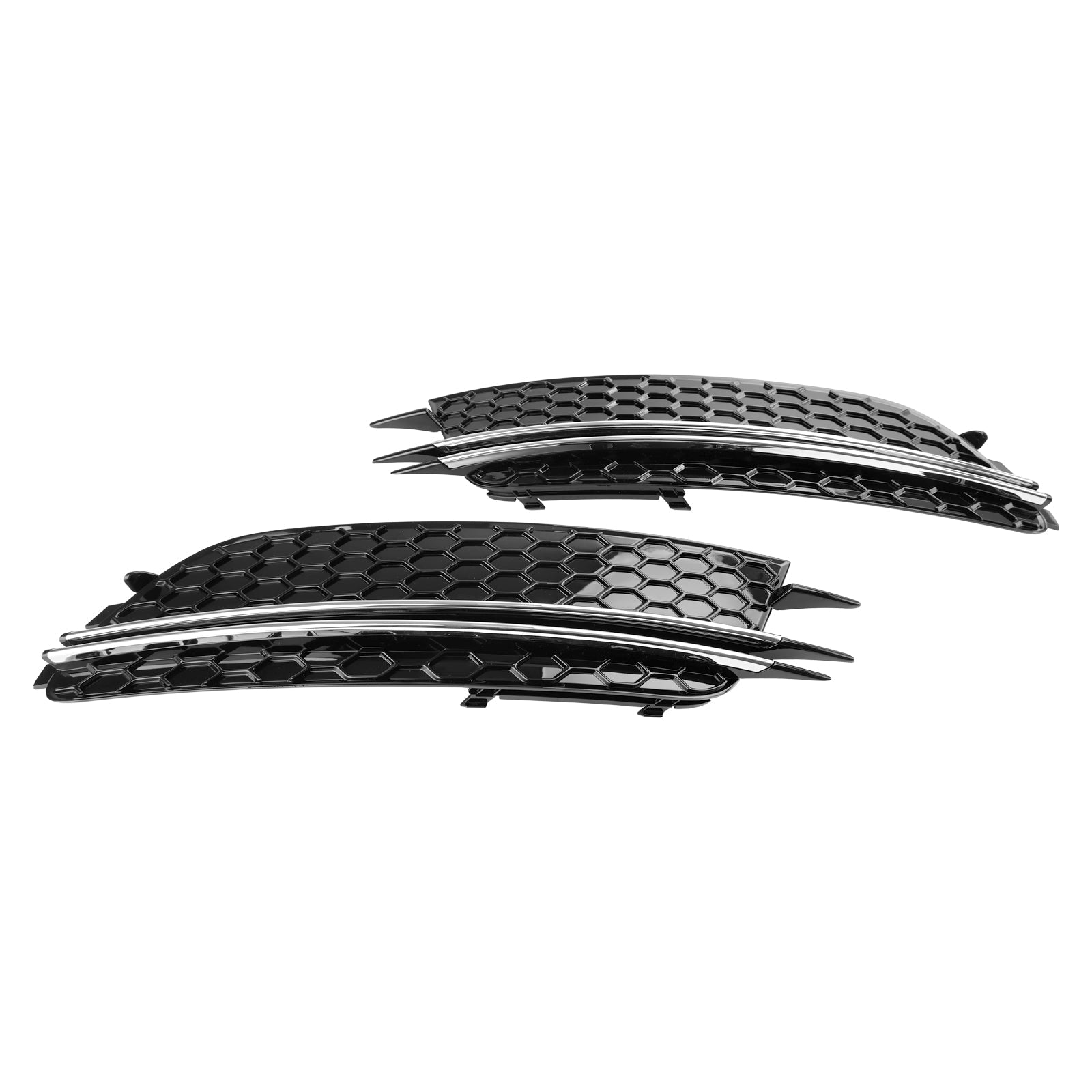 2 Stuks Mistlamp Cover Bezel Grill Grille Fit Audi A6 4G C7 2012-2015