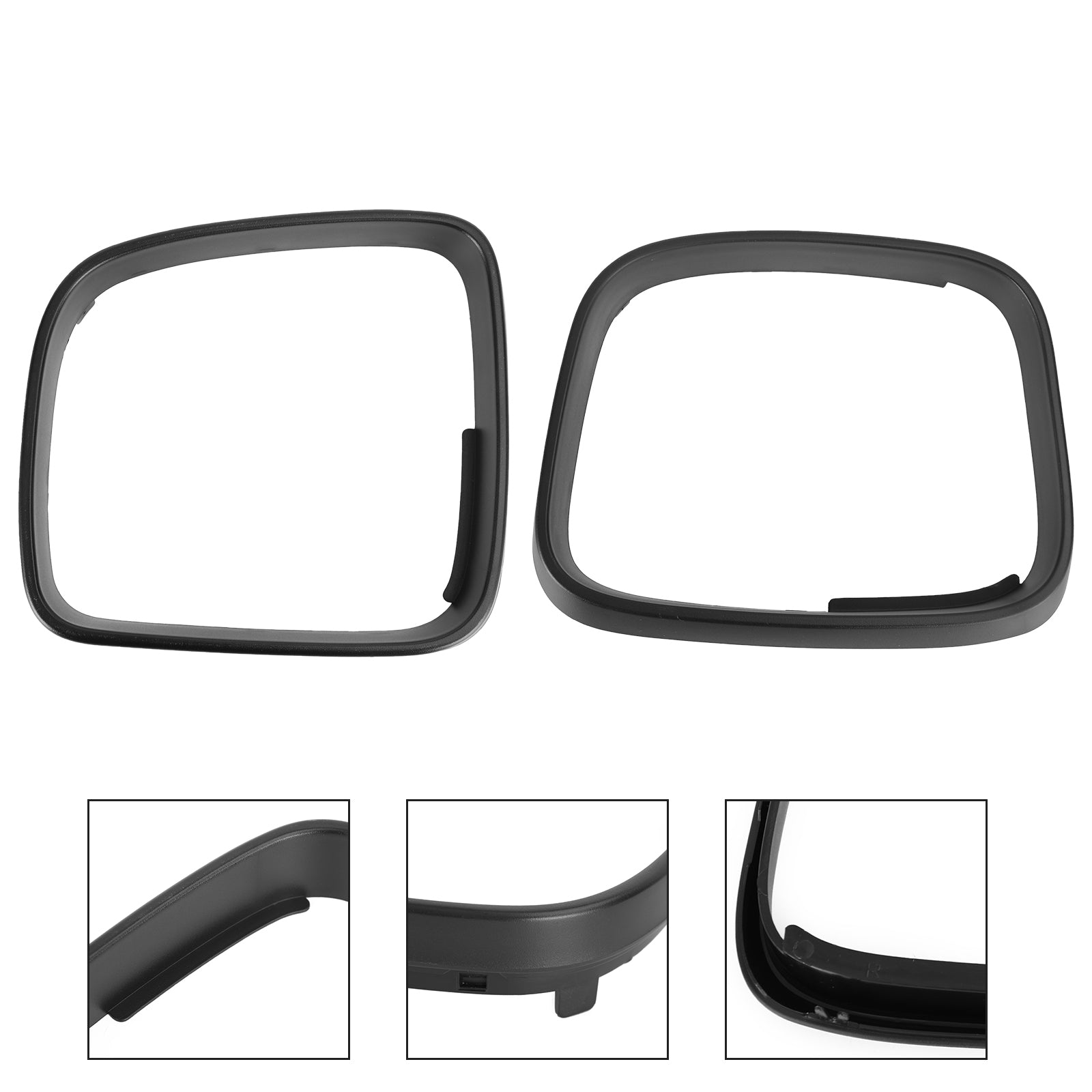 2×Caddy Wing Mirror Cover Door Trim Ring Bezel Cap for VW Transporter T5