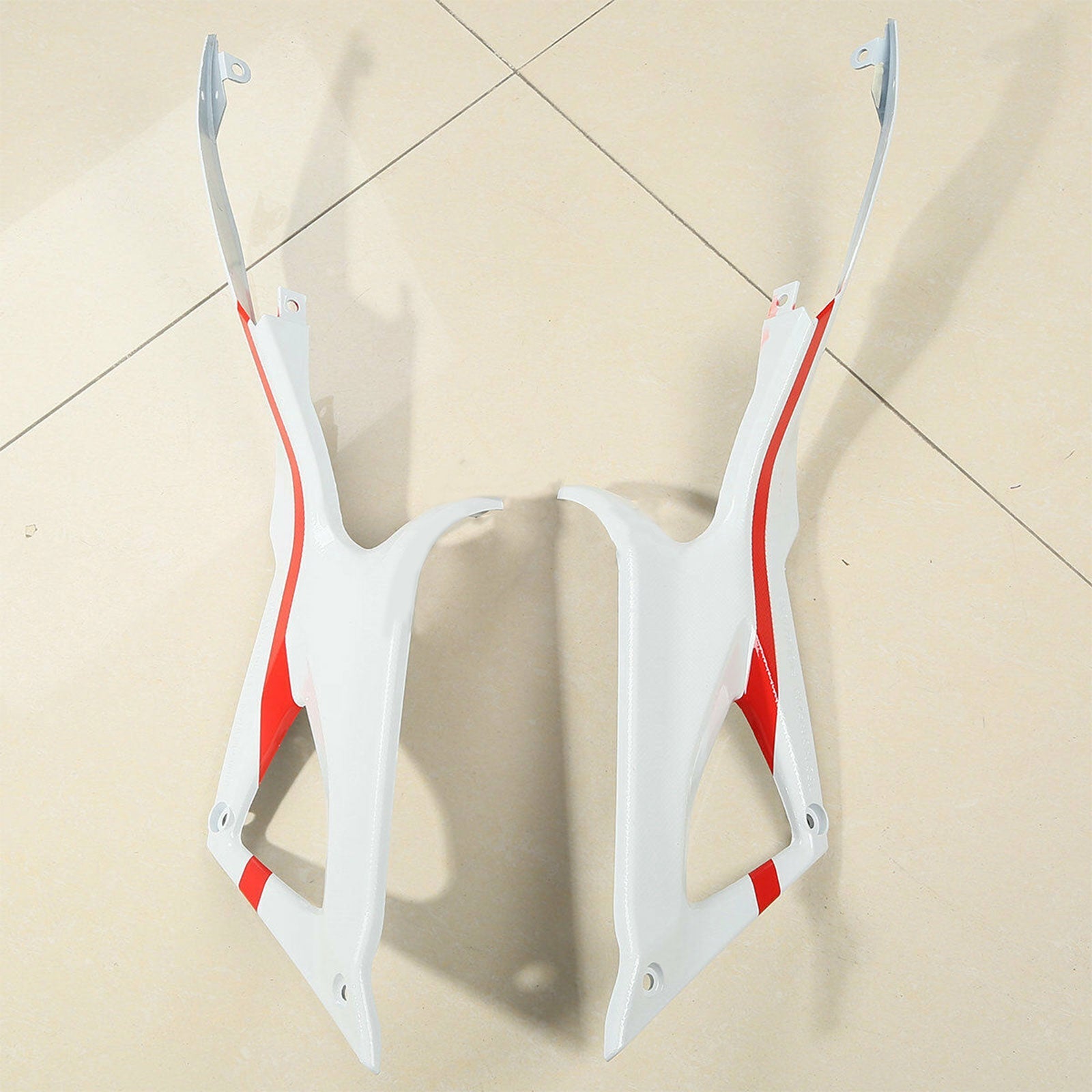 2007-2012 Ducati 1098 848 1198 Red White ABS Fairing Bodywork Kit #20