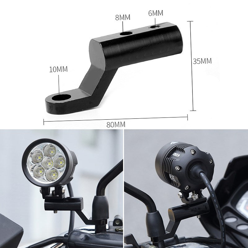 Motorcycle Mirrors Light Extenders Spacers Extension M6 M8 Adaptor Universal BK Generic