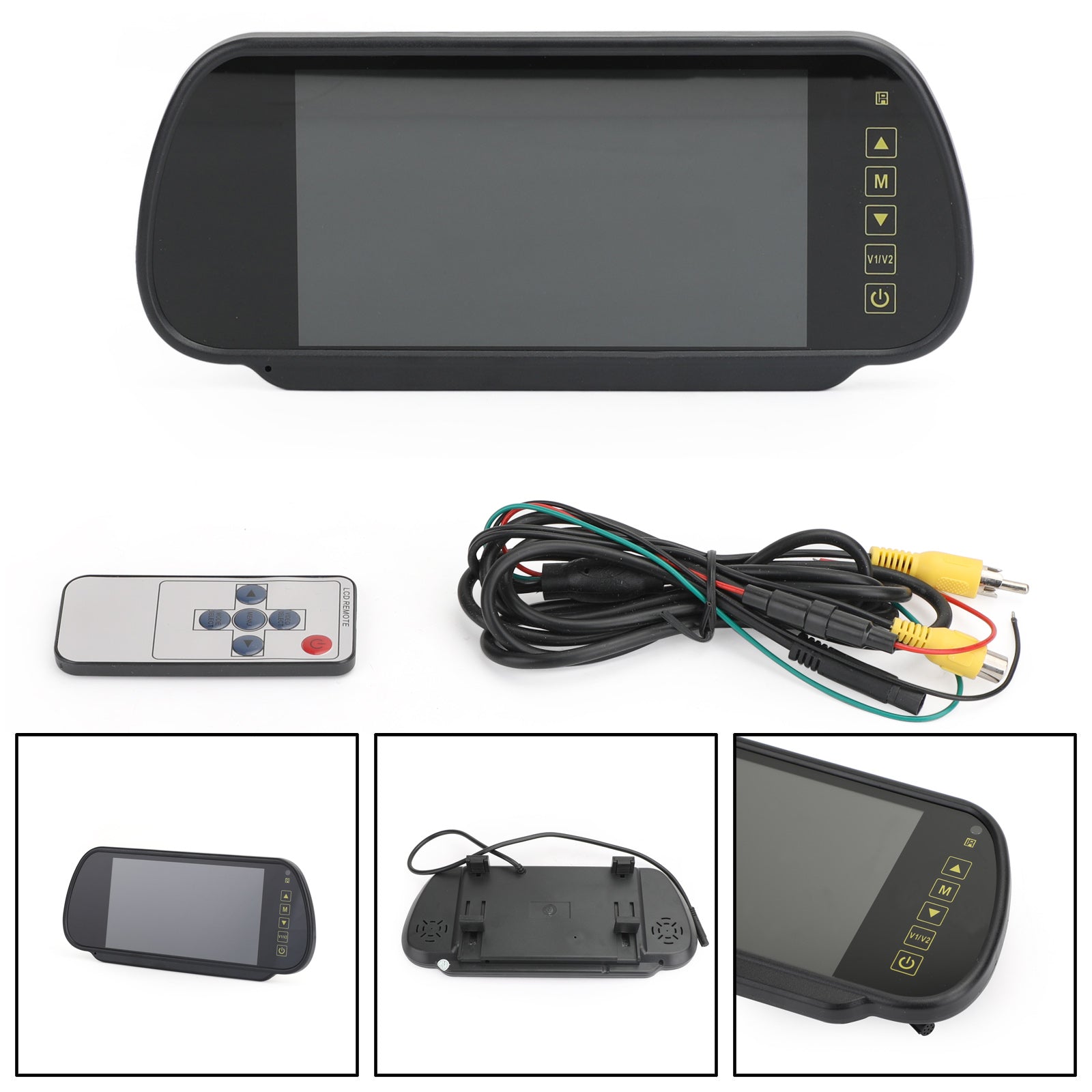 Caméra de recul pour bus et voiture, écran d'objectif avec capteurs, écran LCD de 7 pouces, moniteur de vue arrière pour voiture