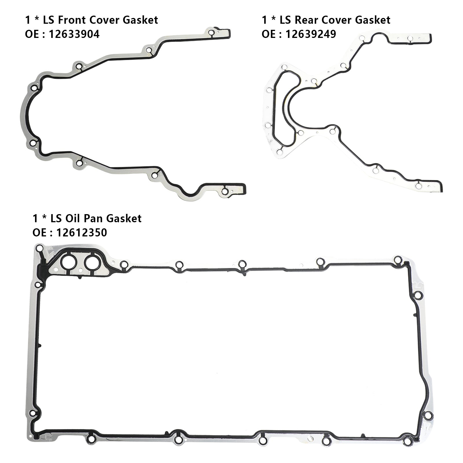 LS Pakkingset Kit & LS9 Koppakkingen Voor GM Chevrolet LS1/LS6/LQ4/LQ9/4.8/5.3/5.7 Generiek