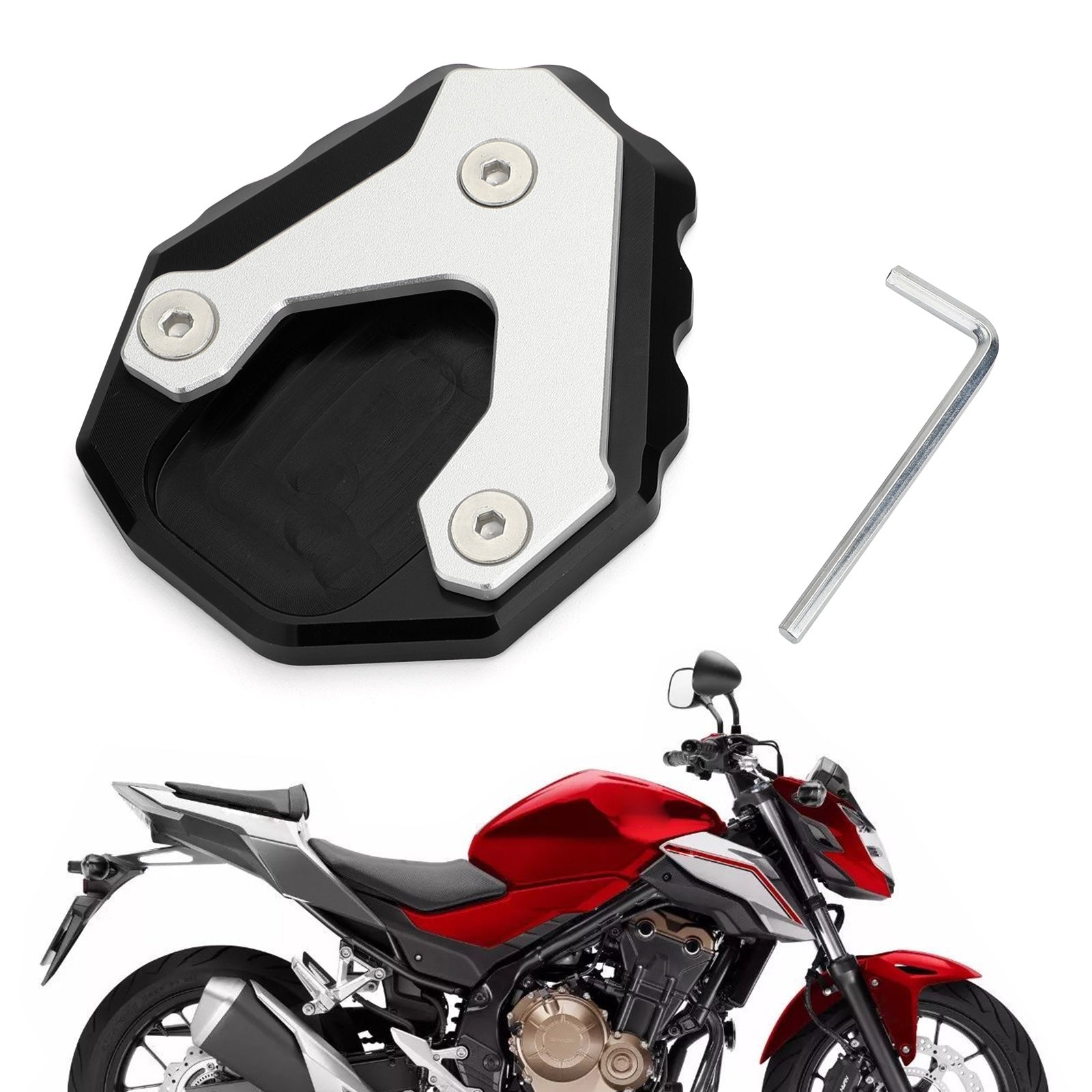 Plaque d'agrandissement de béquille d'extension pour HONDA CB500X 2019 générique