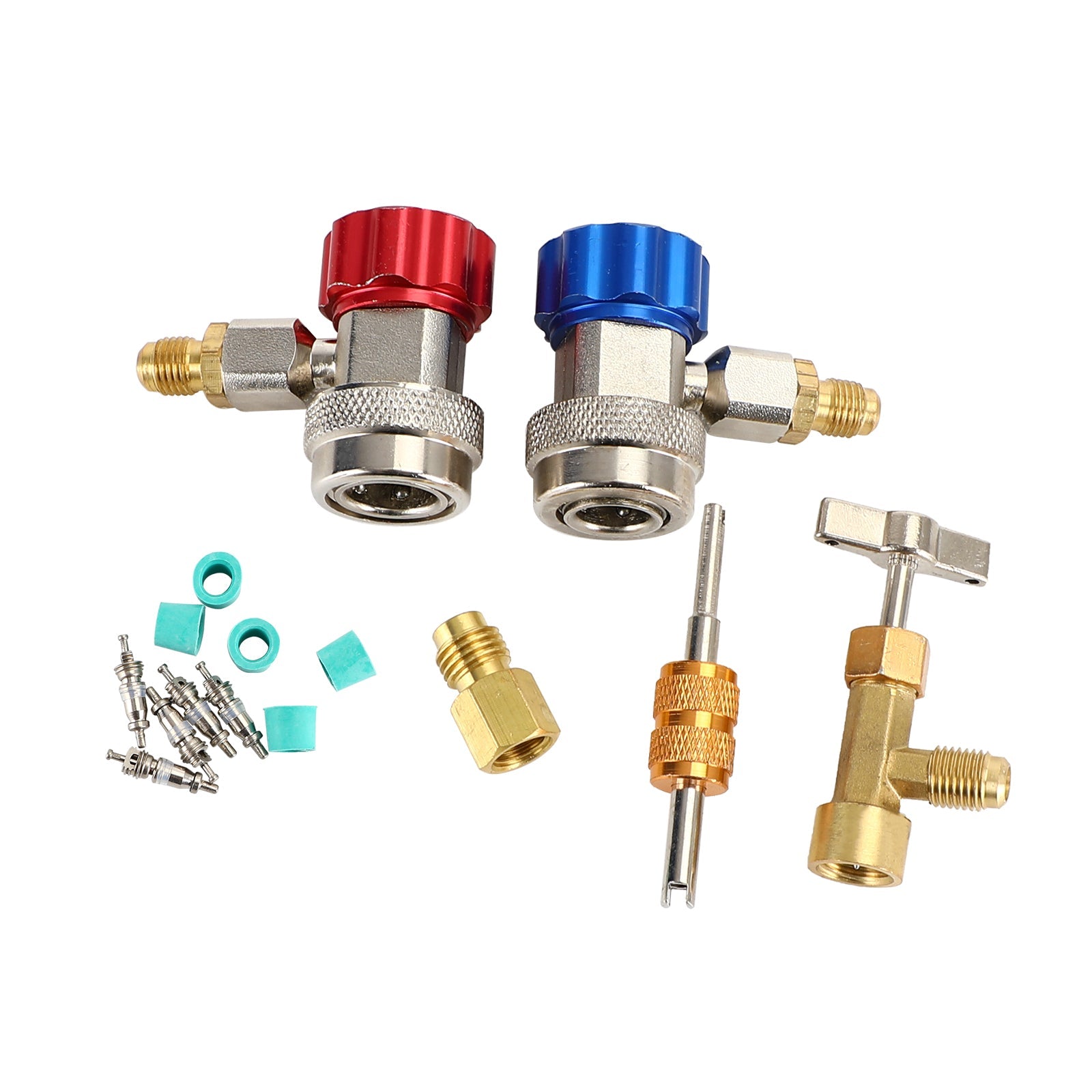 1/4" x 1/2" Adapters Quick Couplers With Can Tap Valve Kit Adjustable Adapter