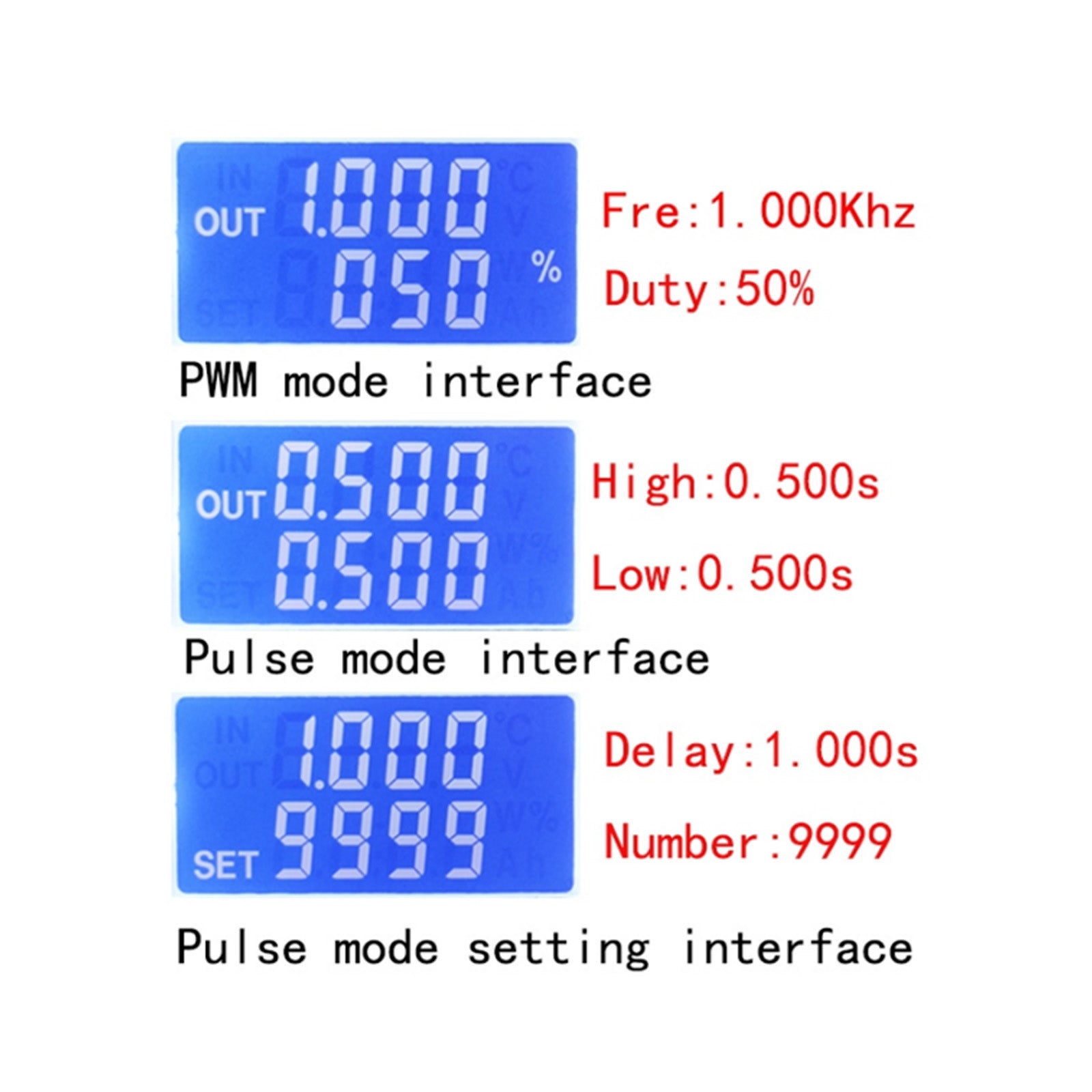 Justerbar PWM Signal Generator Module Pulse Frequency Duty Cycle Square Wave