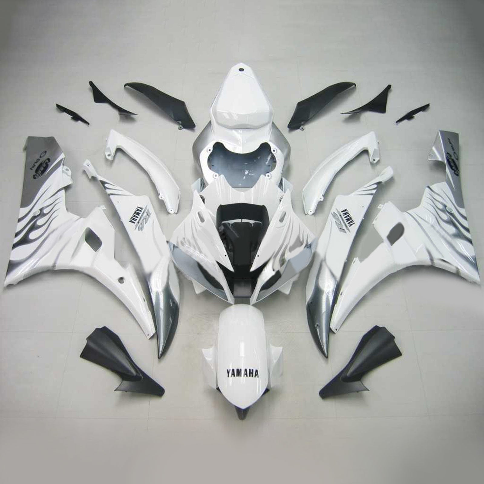 2006-2007 Yamaha YZF 600 R6 Amotopart Injection Fairing Kit Bodywork Plastic ABS #114