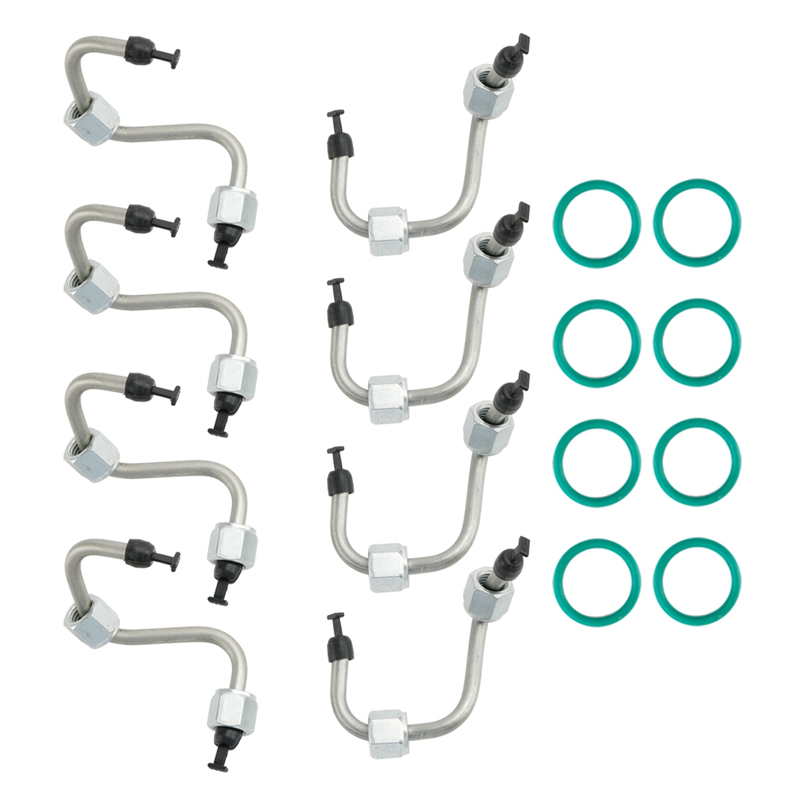 8PCS Brandstofinjectorinstallatieset met injectorlijn voor Ford F250-F550 6.4 2008-10