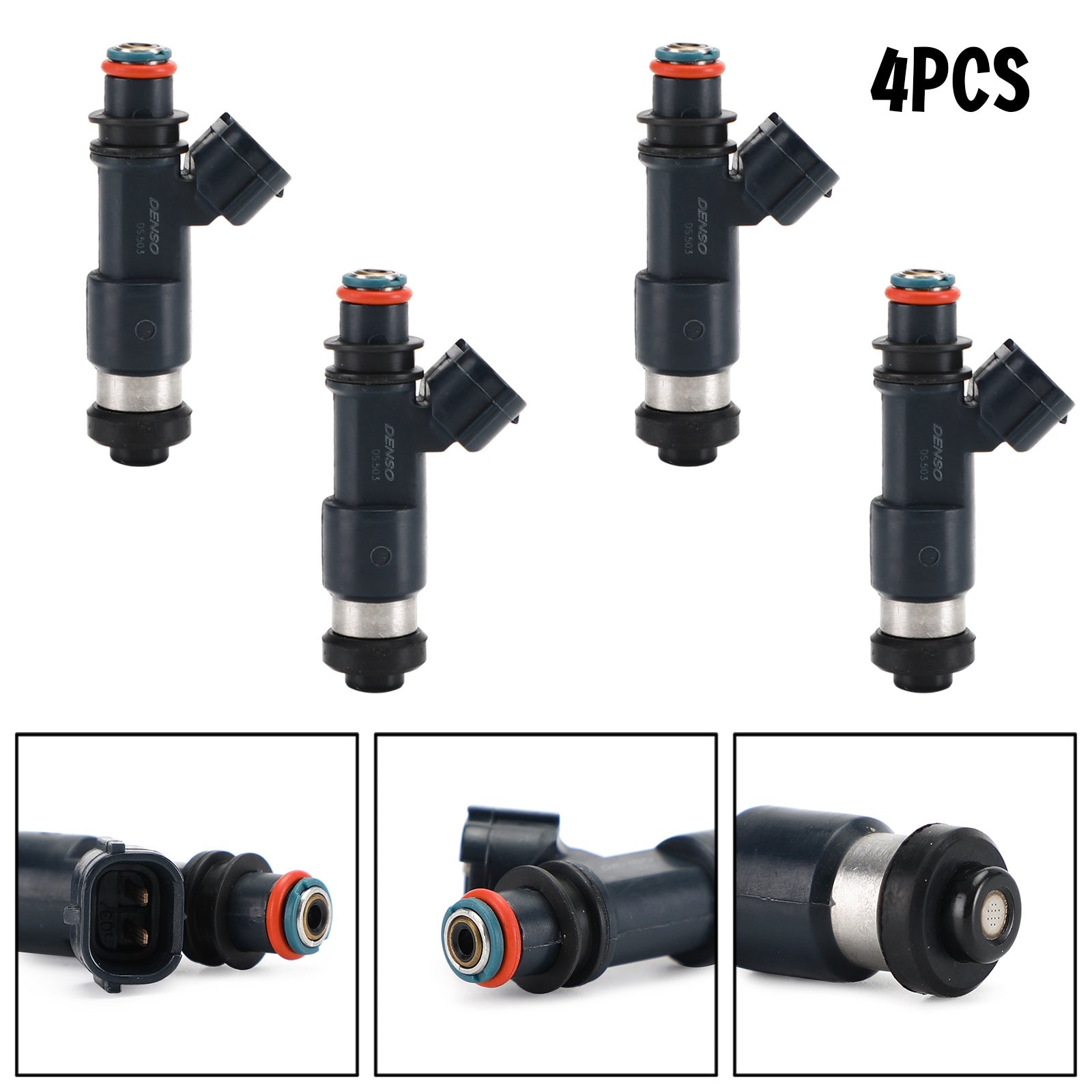 4PCS Fuel Injectors 195500-0281 Fit Mitsubishi Galant Eclipse 2.4L 2004-2012