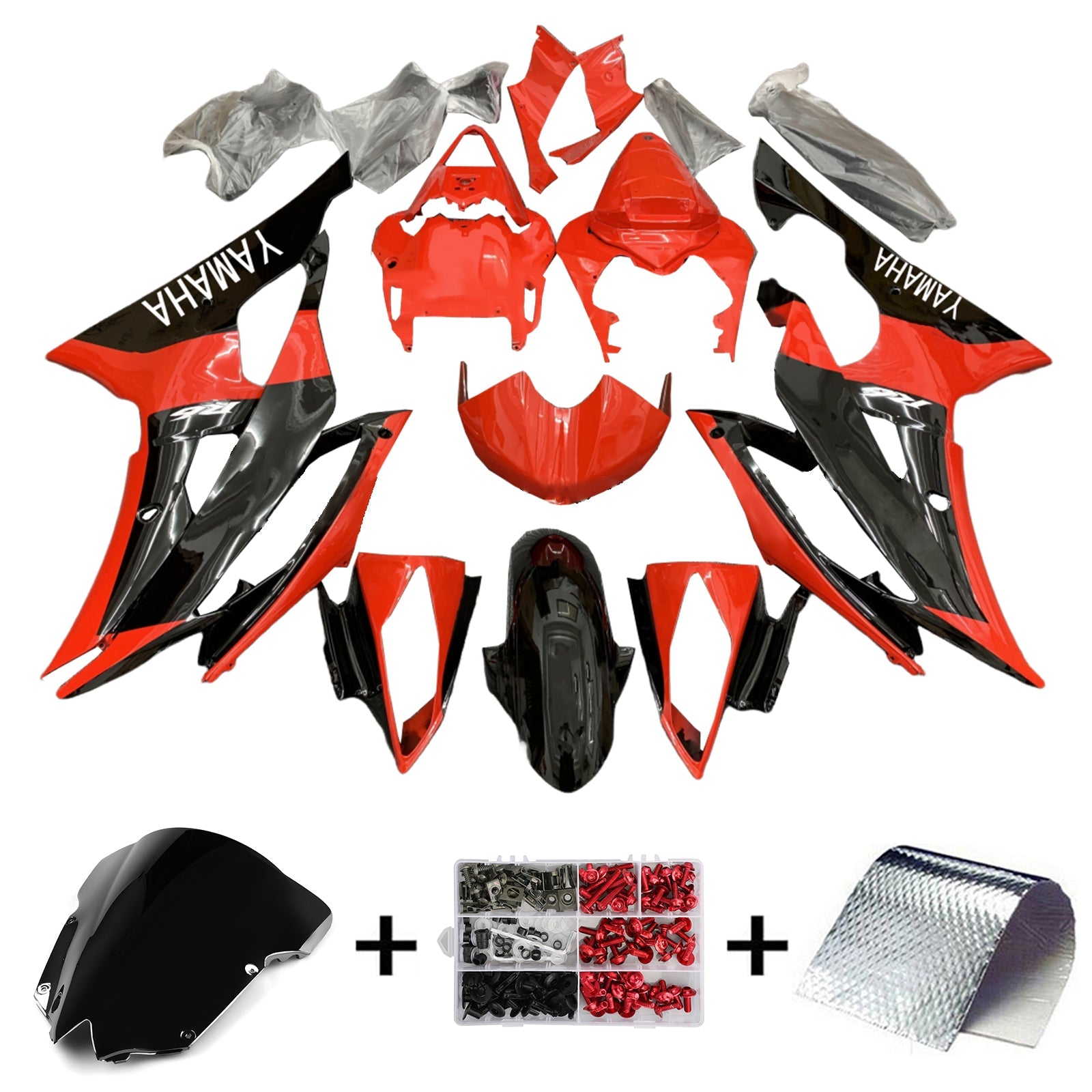 2008-2016 Yamaha YZF 600 R6 Kit de carenado Carrocería Plástico ABS