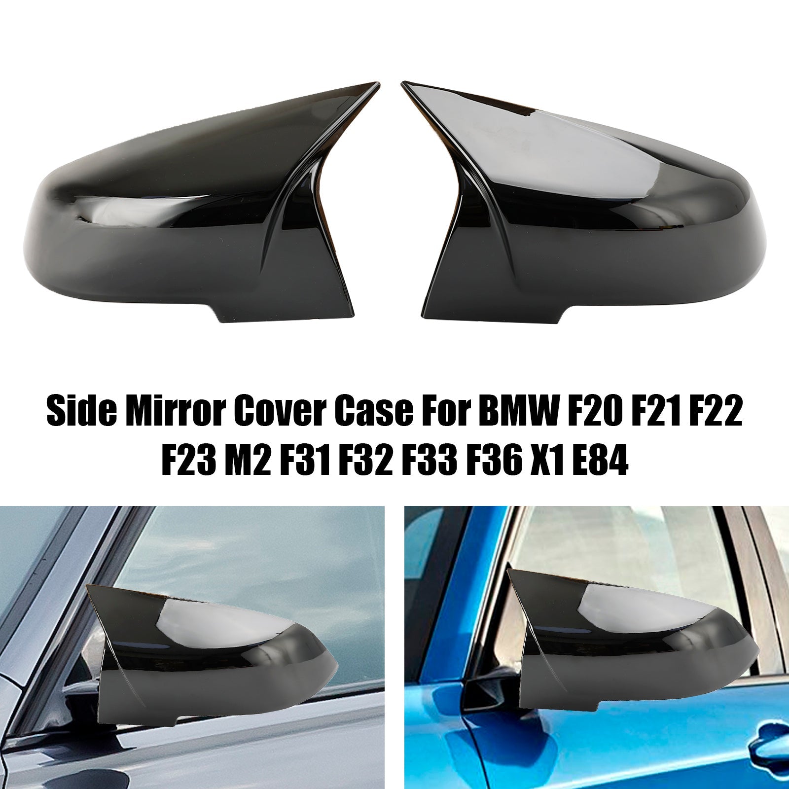 Coque de protection de rétroviseur latéral, pour BMW F20 F21 F22 F23 M2 F31 F32 F33 F36 X1 E84