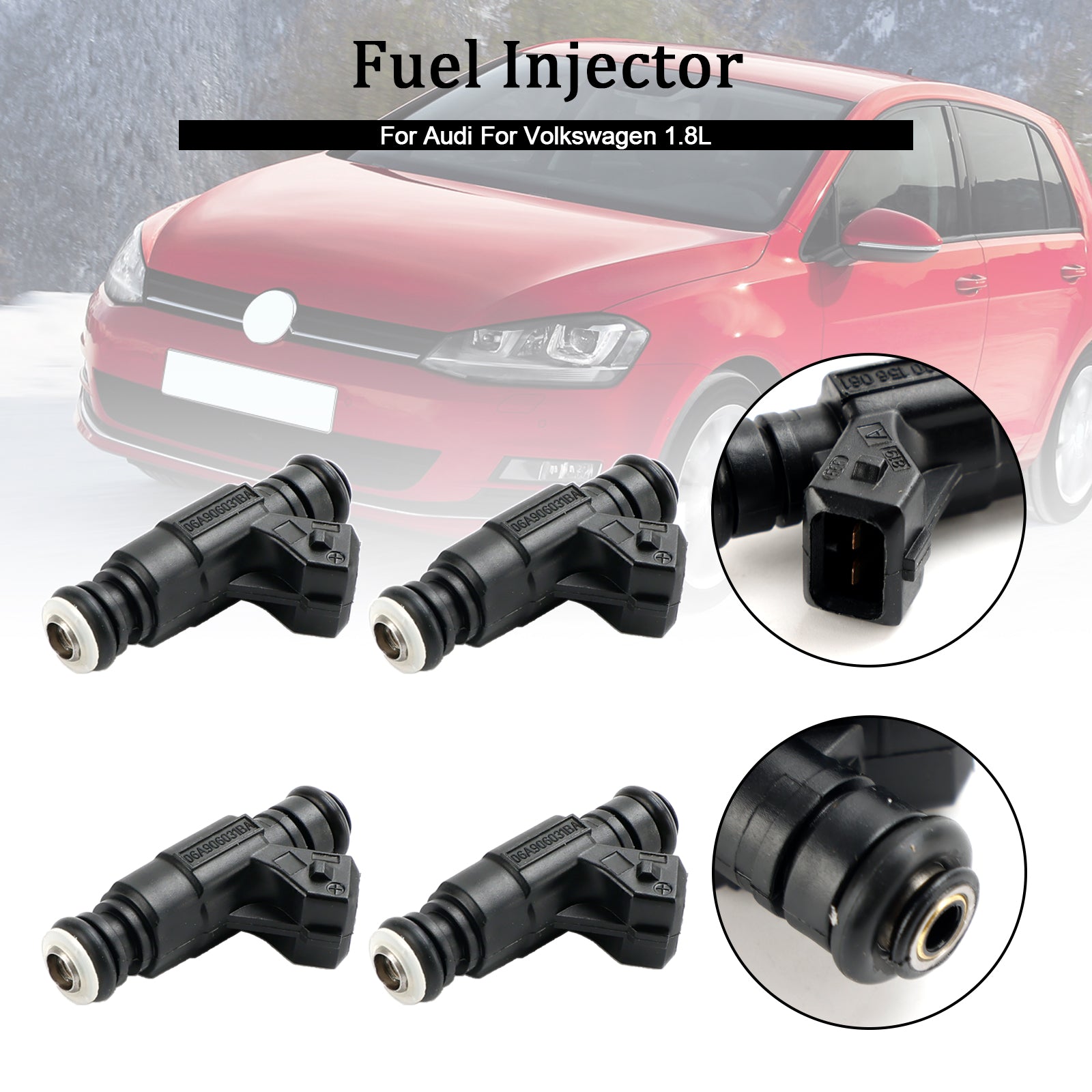 4PCS Fuel Injector 0280156061 Fit Audi Fit Volkswagen 1.8L 852-12184