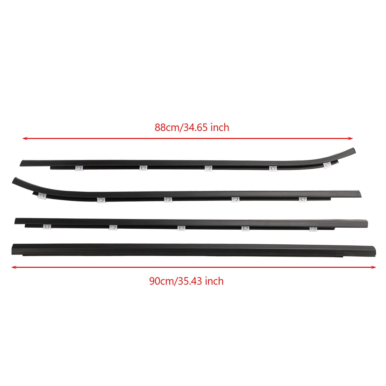 Hyundai i30 2008-2011 4pcs Outside Door Weatherstrip Belt 822102L000