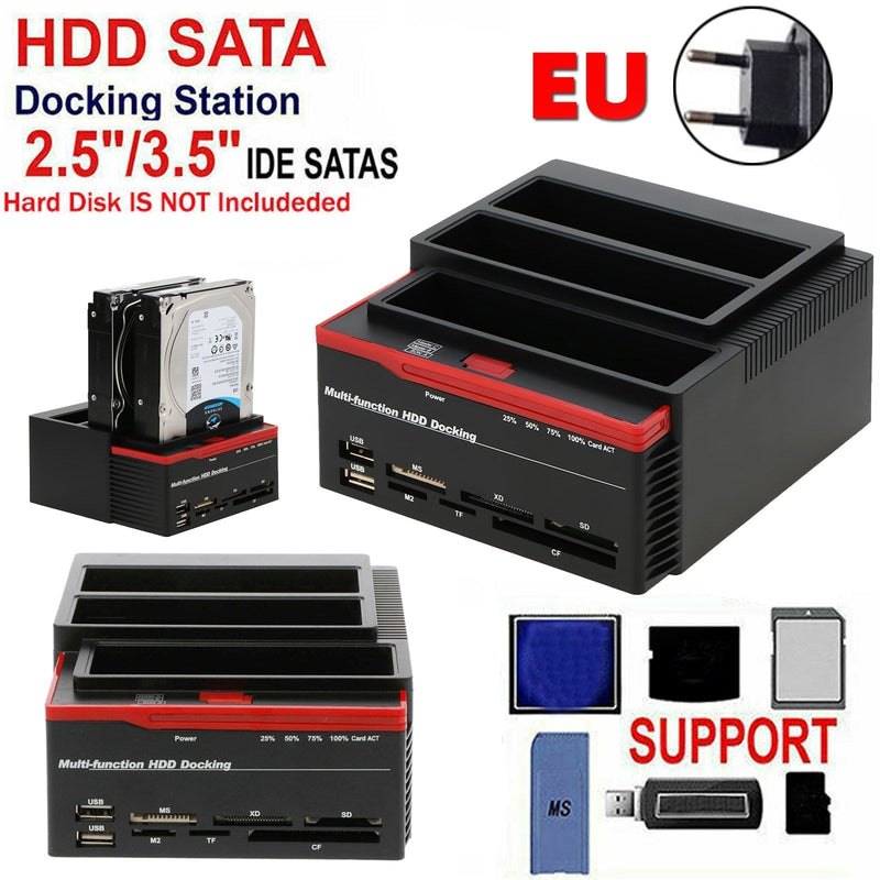 480Mbps USB3.0 Station d'accueil Disque Dur 2.5 3.5 /IDE Lecteur