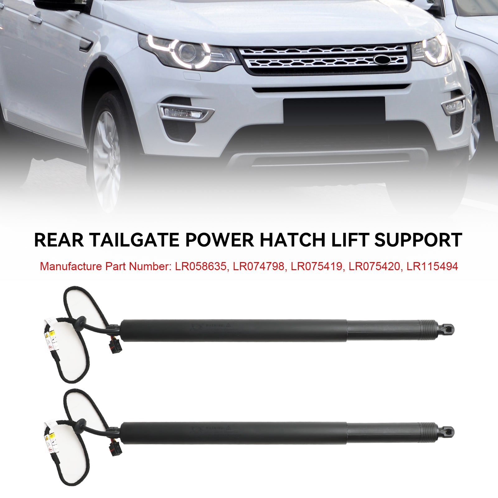 2015-2019 Land Rover Discovery Sport 2 pièces jambe de force de hayon électrique LR075420