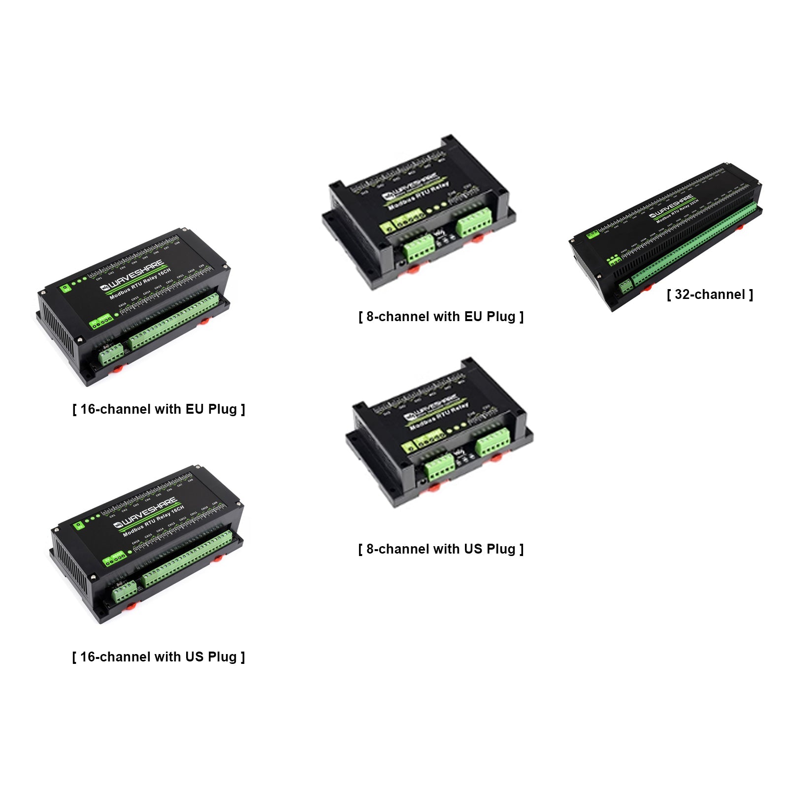 Modbus RTU 8/16/32-kanaals RS485 relaismodule isolatiebeschermingscircuits