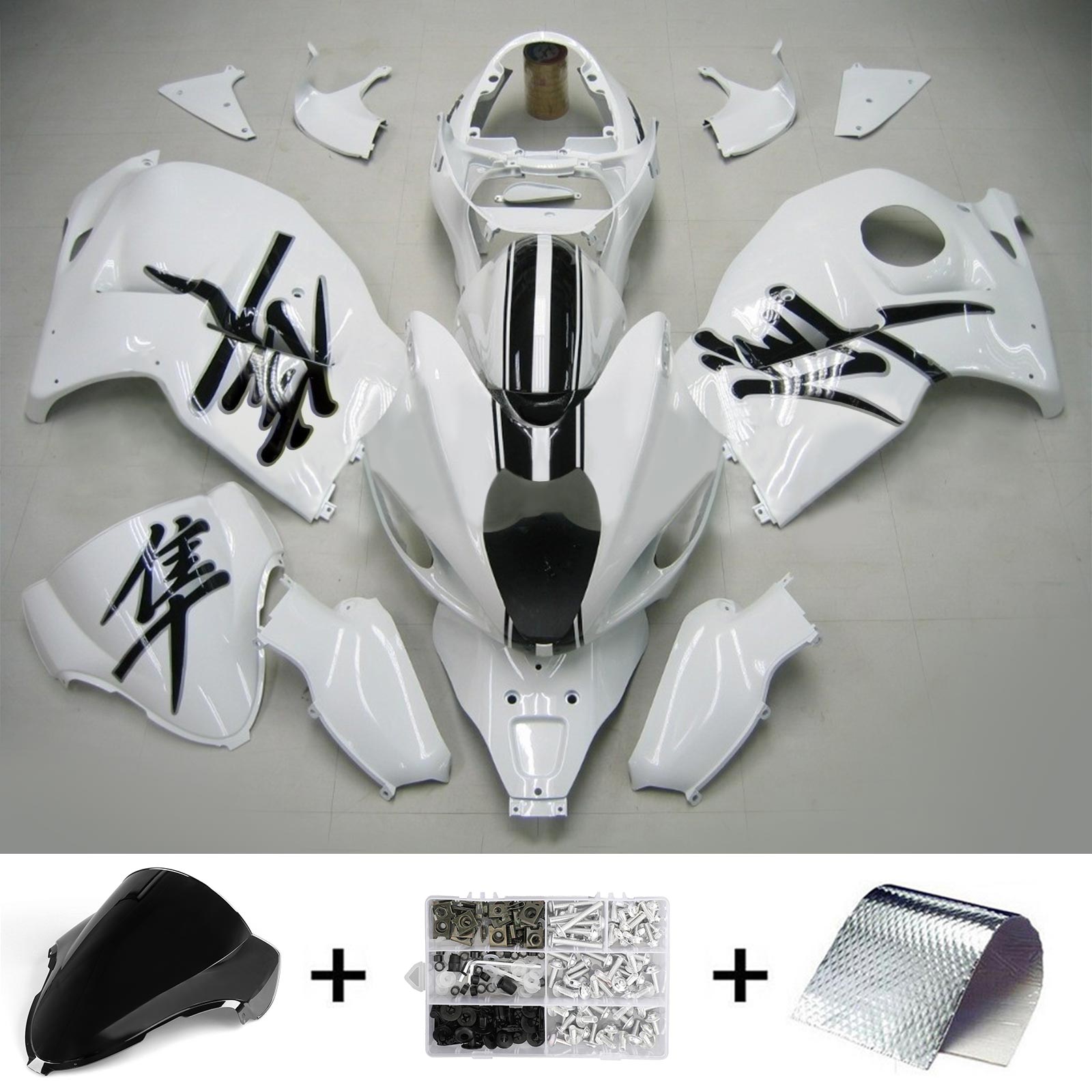 1999-2007 Suzuki Hayabusa GSX1300 Amotopart injectiekuipset carrosserie kunststof ABS #119