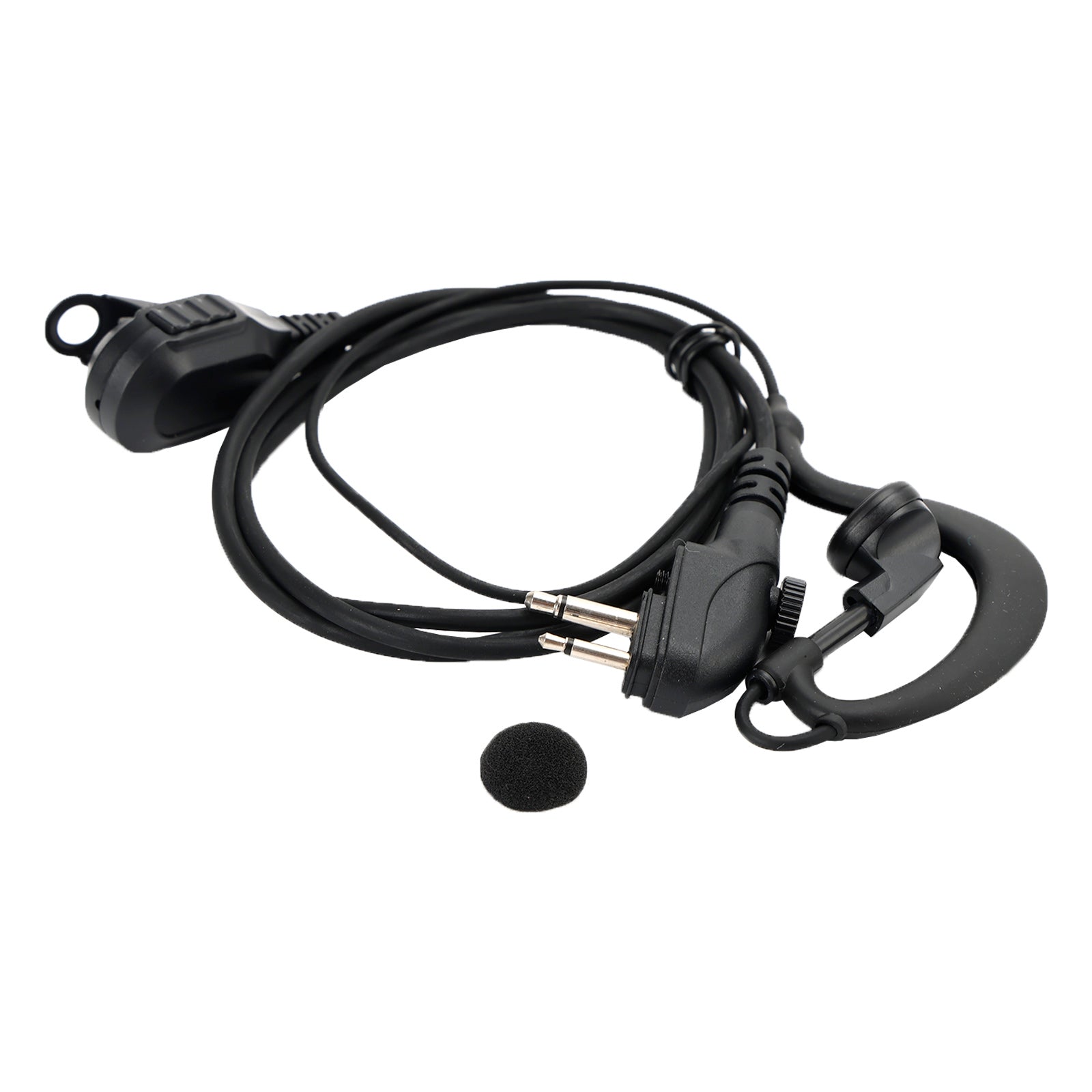 Casque ovale PTT dans un talkie-walkie pour HTY TC-600 TC-610 TC-620 TC-618 TC-700