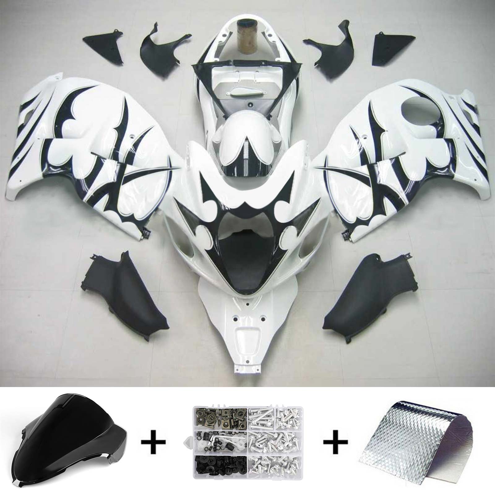 1999-2007 Suzuki Hayabusa GSX1300 Amotopart injectiekuipset carrosserie kunststof ABS #125