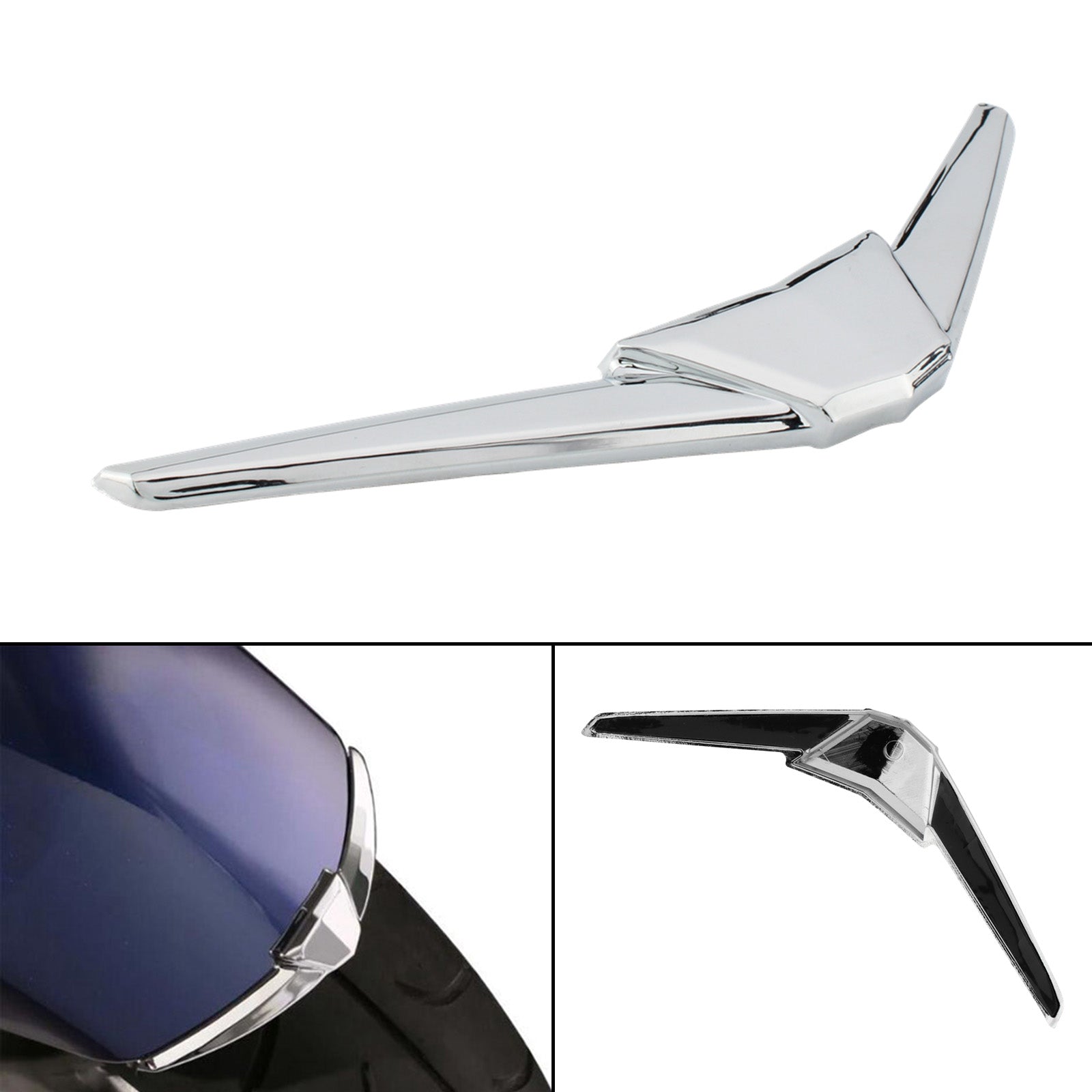 Chrome Rear Fender Tip Trim Accent Case for Honda Goldwing GL1800 1800 2018-2021